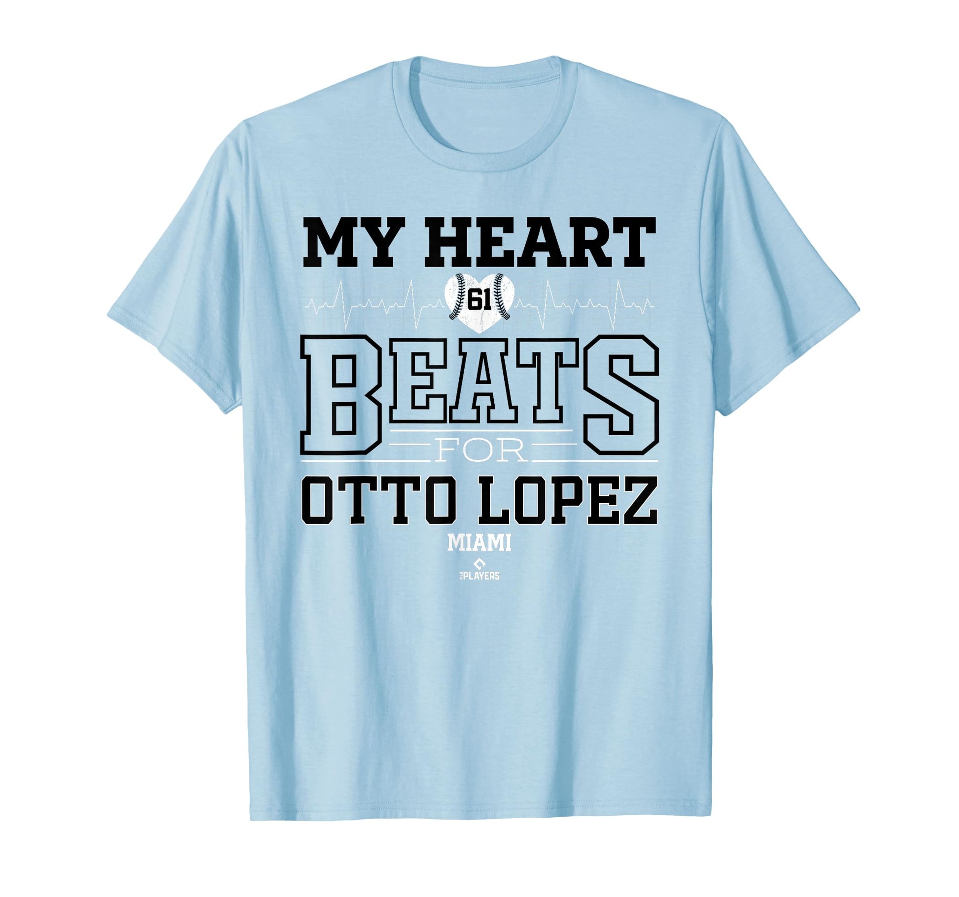 My Heart Beats Otto Lopez Miami T-Shirt - Minimalist Print for Adults - T-Shirt, Sweatshirt, Hoodie