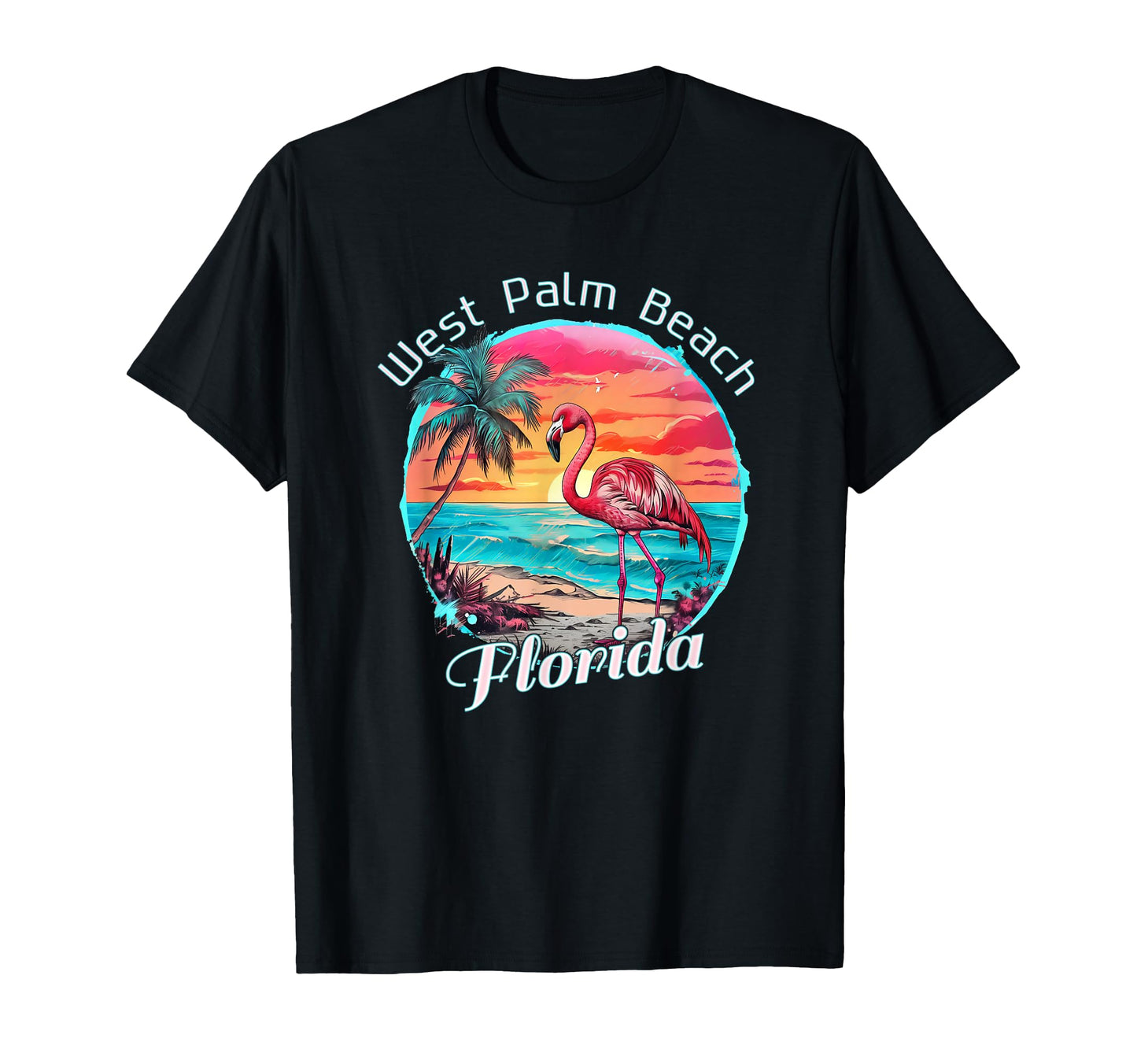 West Palm Beach Florida Beach T-Shirt - Fun Novelty Design Men Women - T-Shirt, Sweatshirt, Hoodie