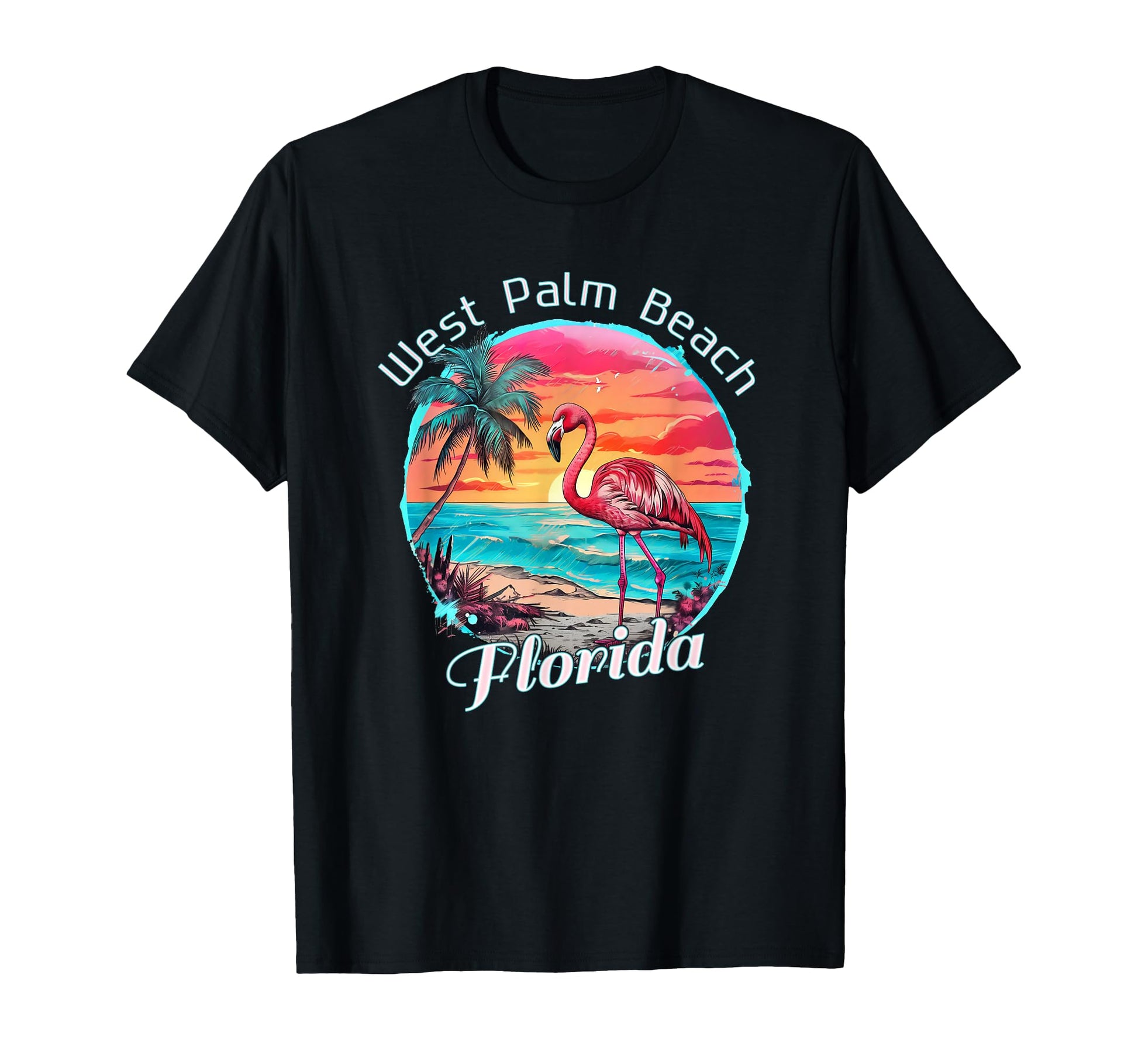 West Palm Beach Florida Beach T-Shirt - Fun Novelty Design Men Women - T-Shirt, Sweatshirt, Hoodie