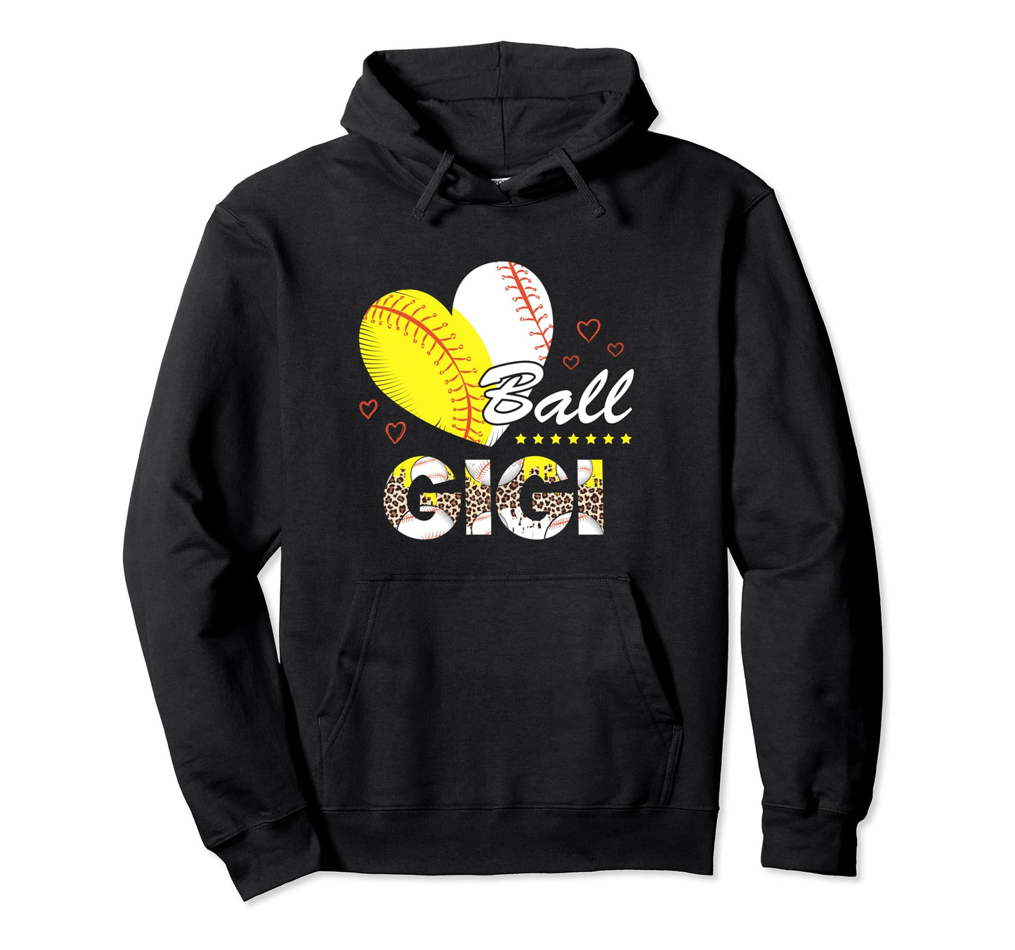 Gigi Both Baseball Softball Mothers Day Hoodie - Graphic Print Men Women - T-Shirt, Sweatshirt, Hoodie