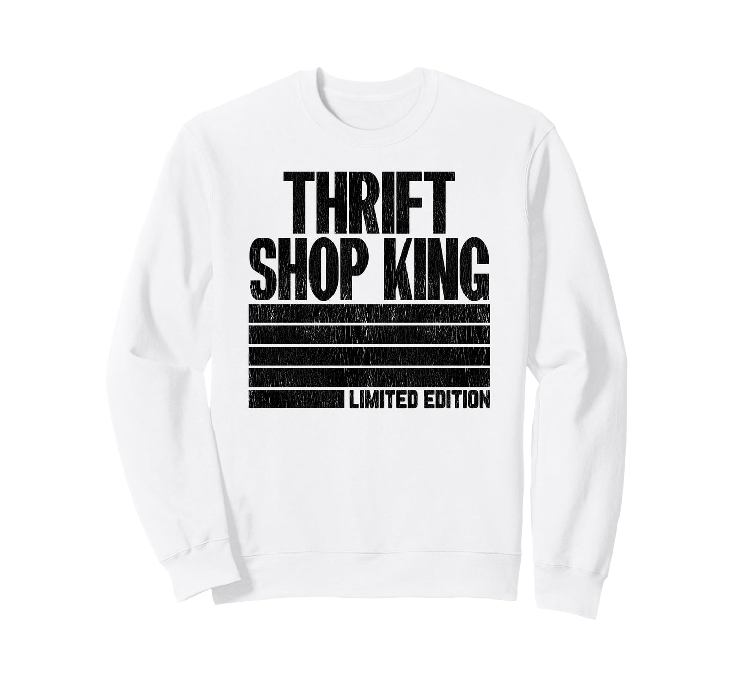 Shopping Fun Stripe Thrift Shop Sweatshirt - Fun Novelty Design Men Women - T-Shirt, Sweatshirt, Hoodie