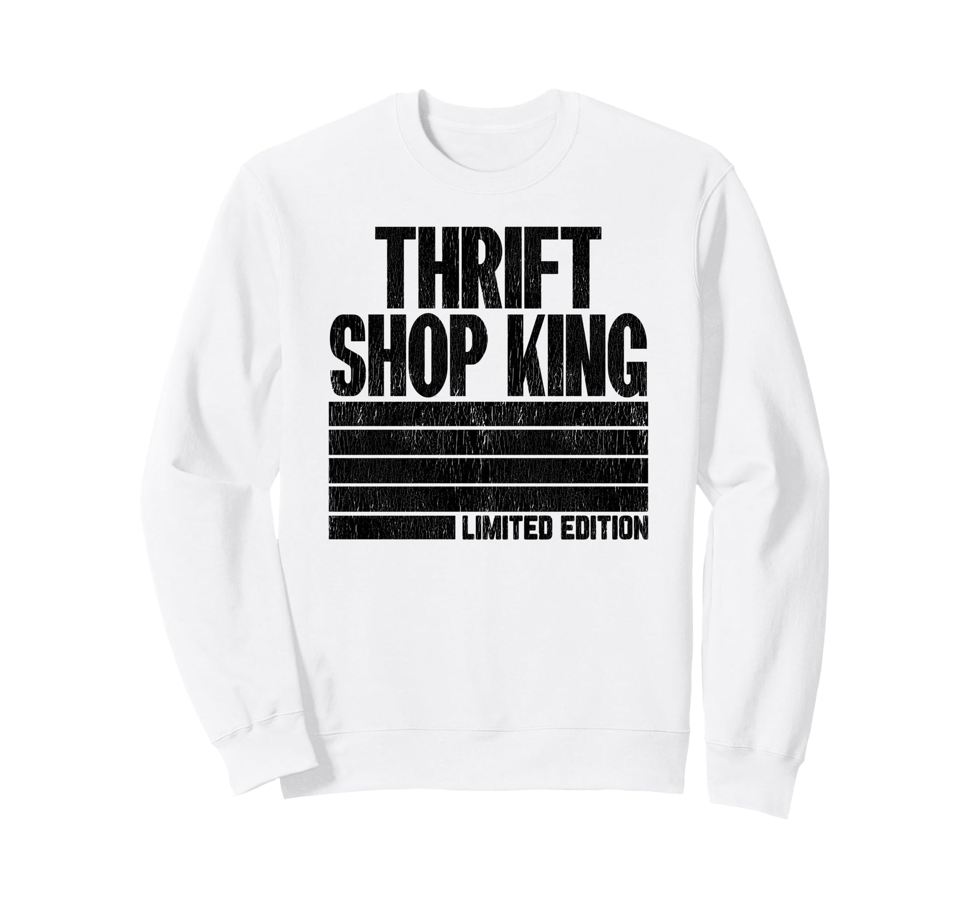 Shopping Fun Stripe Thrift Shop Sweatshirt - Fun Novelty Design Men Women - T-Shirt, Sweatshirt, Hoodie