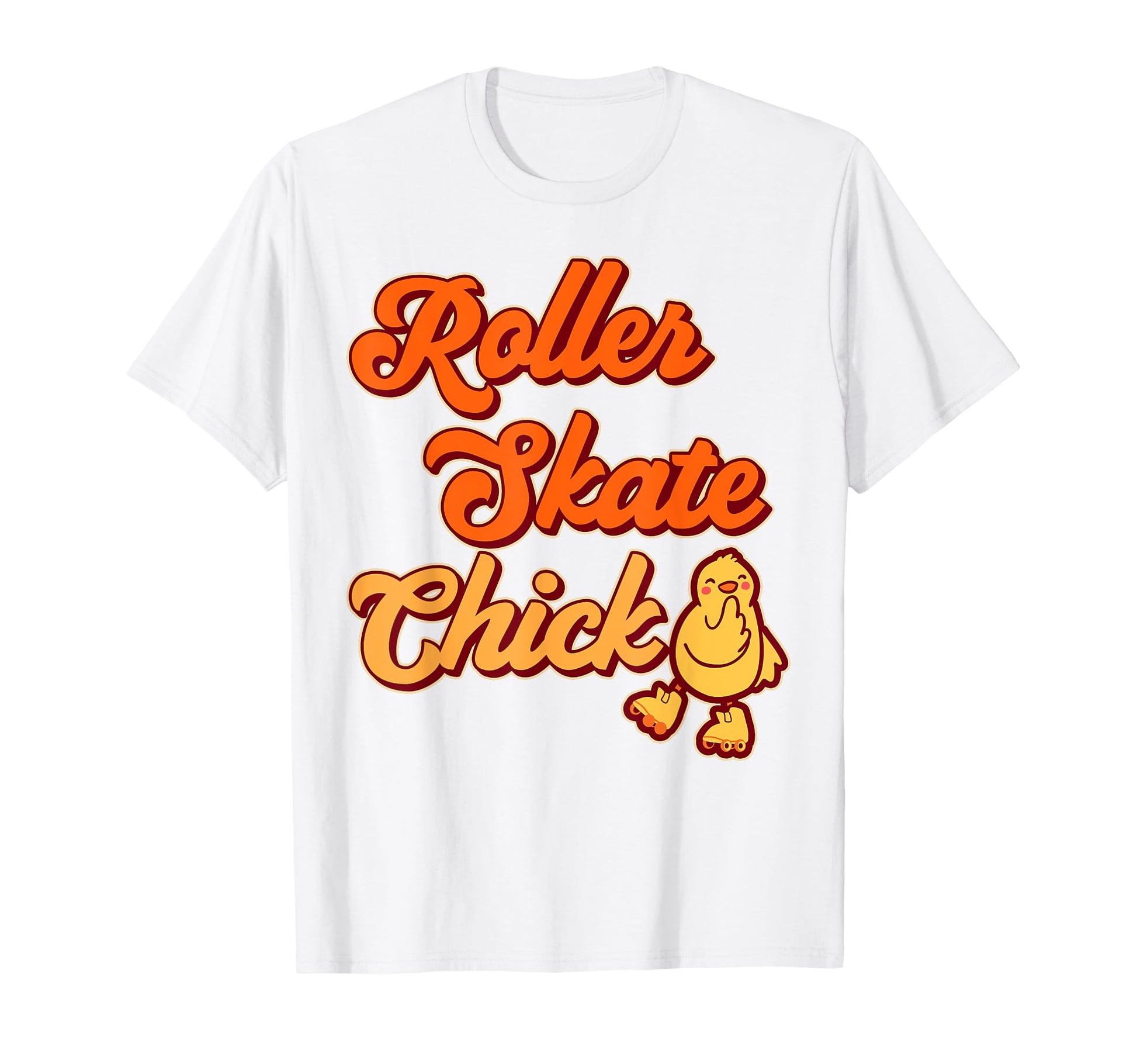 Roller Skating Skate 1970S Chicken T-Shirt - Unique Graphic Men Women - T-Shirt, Sweatshirt, Hoodie