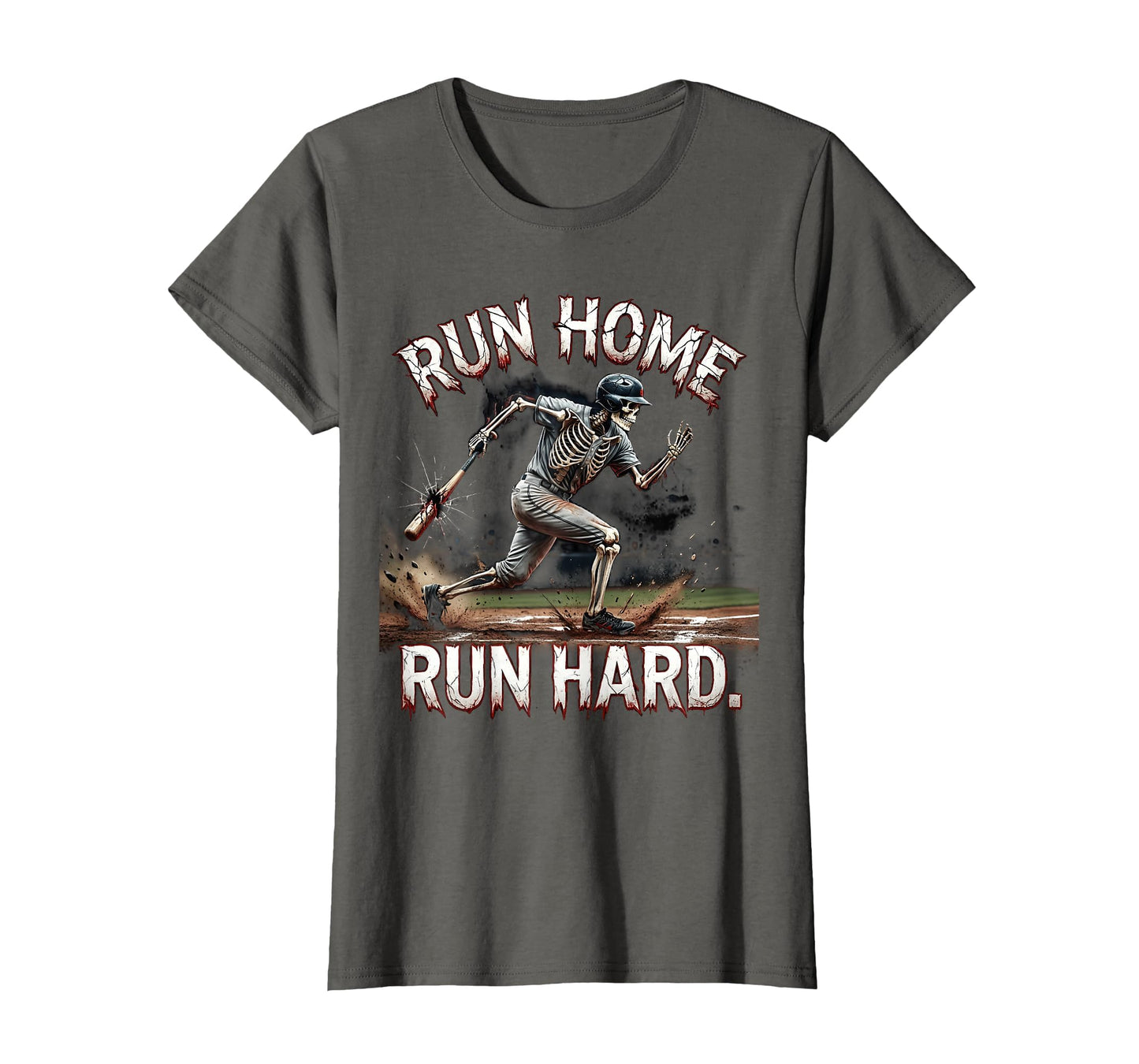 Run Home Run Hard Baseball T-Shirt - Novelty Apparel Unisex - T-Shirt, Sweatshirt, Hoodie