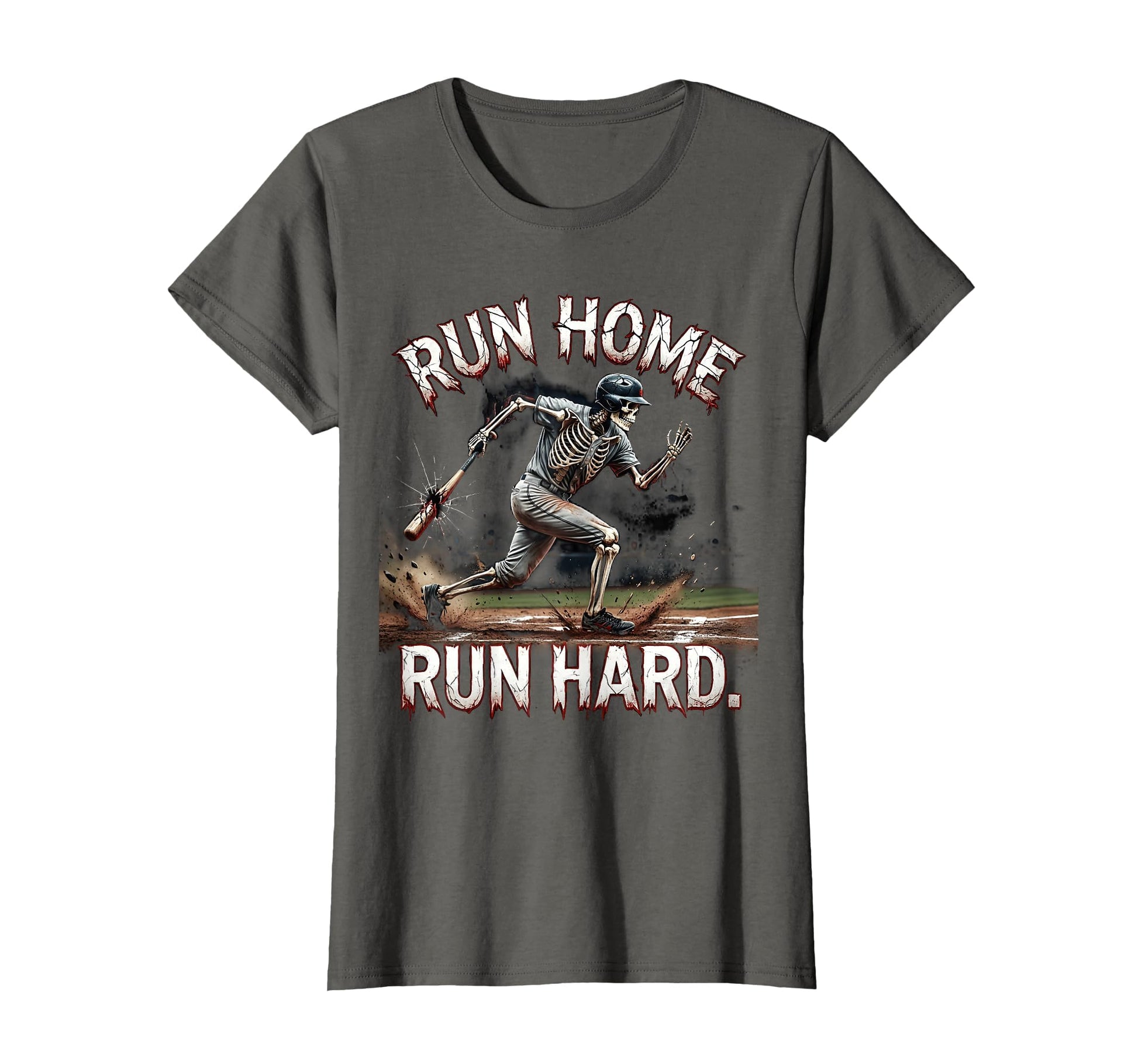 Run Home Run Hard Baseball T-Shirt - Novelty Apparel Unisex - T-Shirt, Sweatshirt, Hoodie