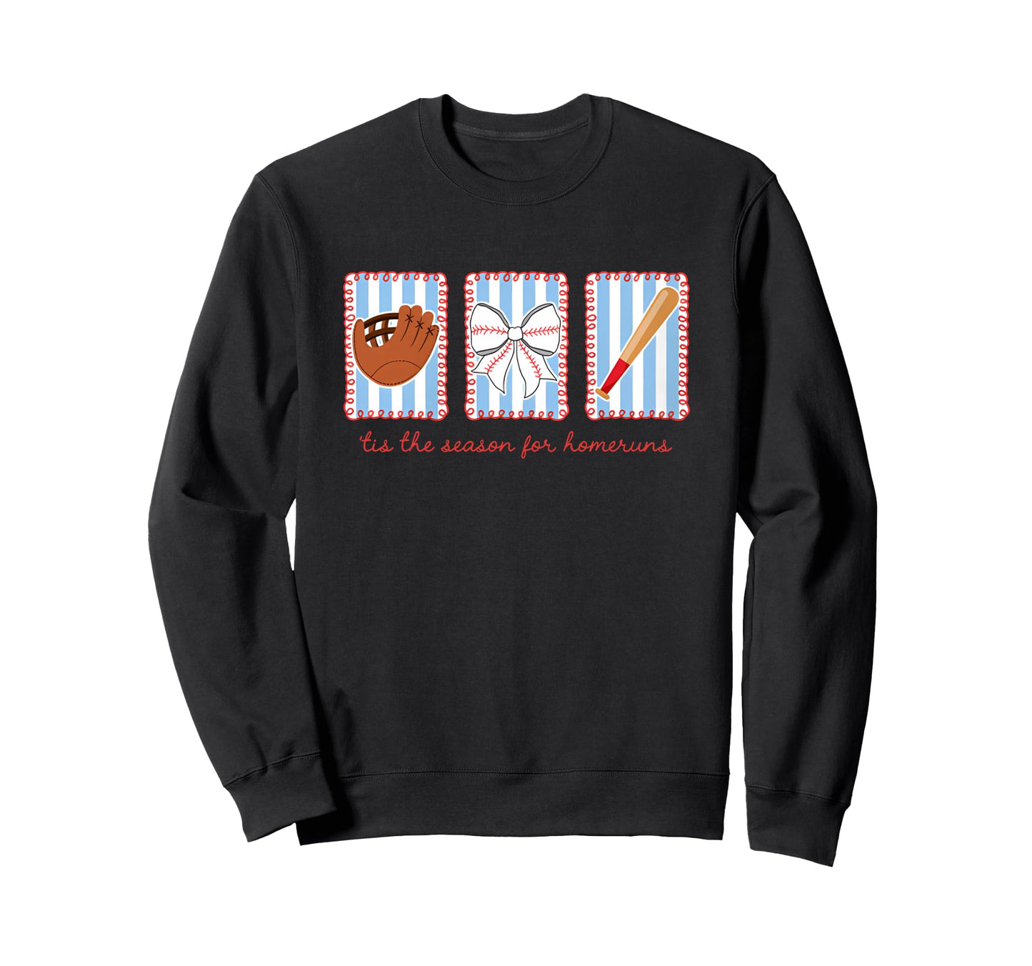 Tis Season Homeruns Doodles Sweatshirt - Trendy Graphic Men Women - T-Shirt, Sweatshirt, Hoodie
