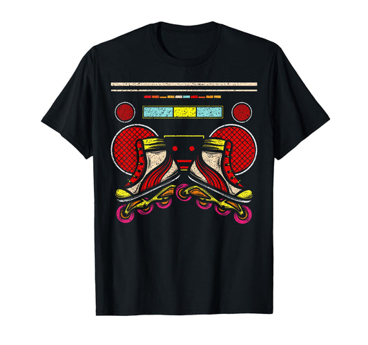 80S Rollerskates 70S 80S 90S Old T-Shirt - Graphic Print for Adults - T-Shirt, Sweatshirt, Hoodie