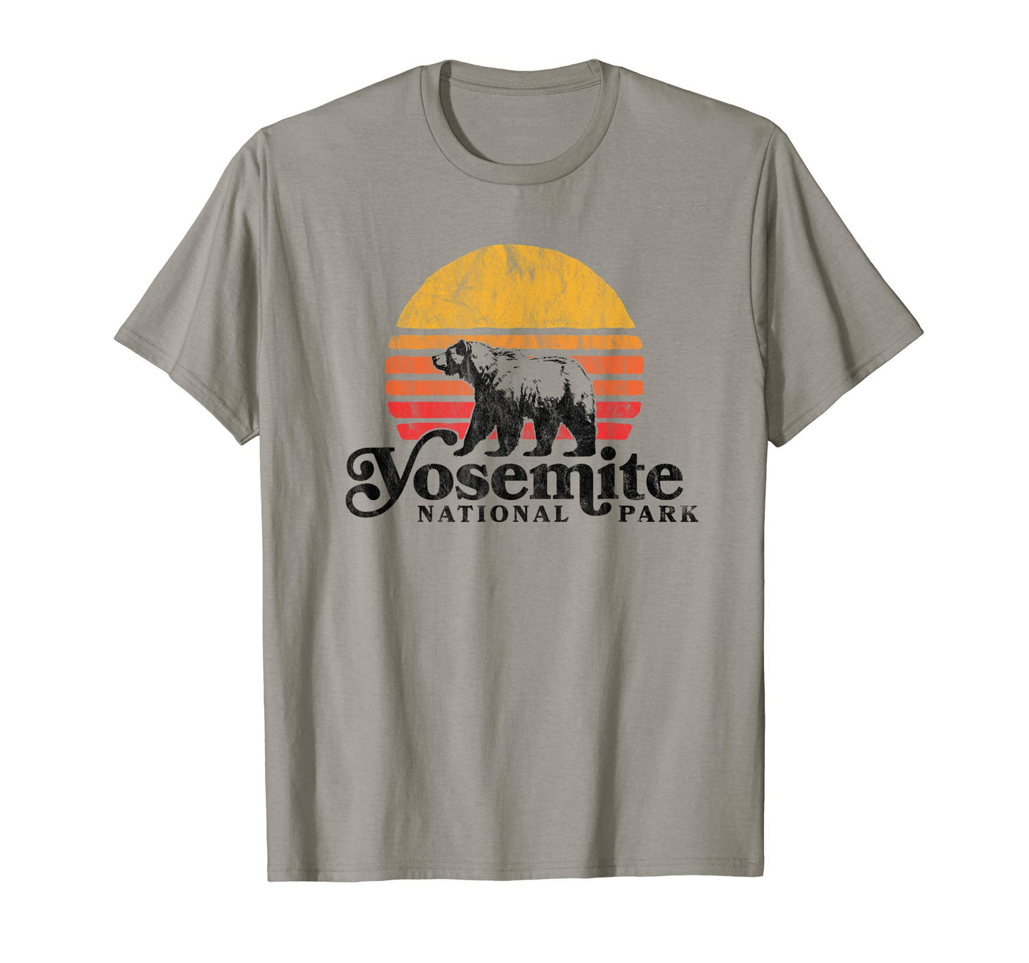 Yosemite National Park Bear And Sun T-Shirt - Streetwear Style Unisex - T-Shirt, Sweatshirt, Hoodie