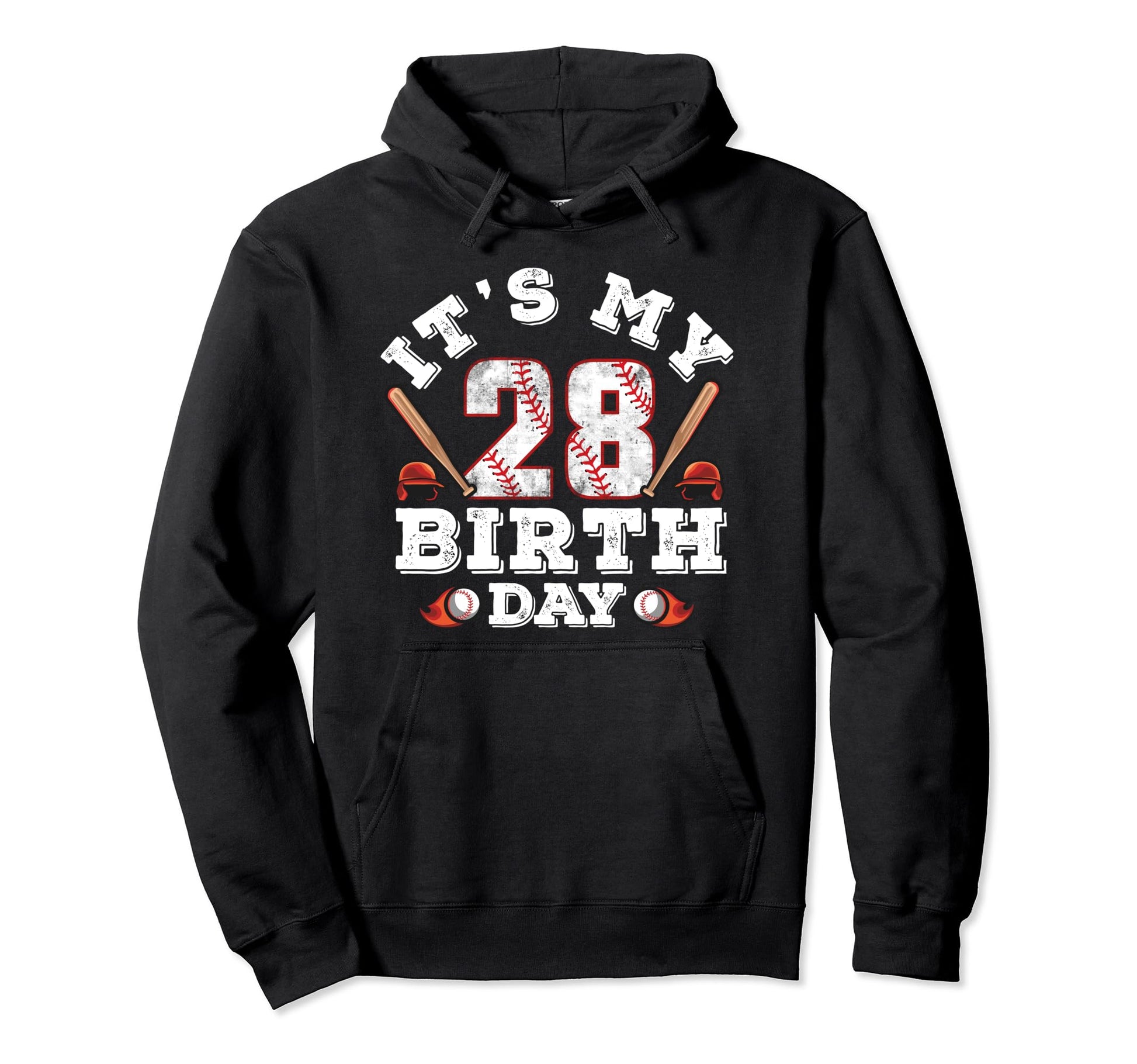 Its My 28Th Birthday 28 Jersey 28 Year Hoodie - Novelty Apparel for Adults - T-Shirt, Sweatshirt, Hoodie