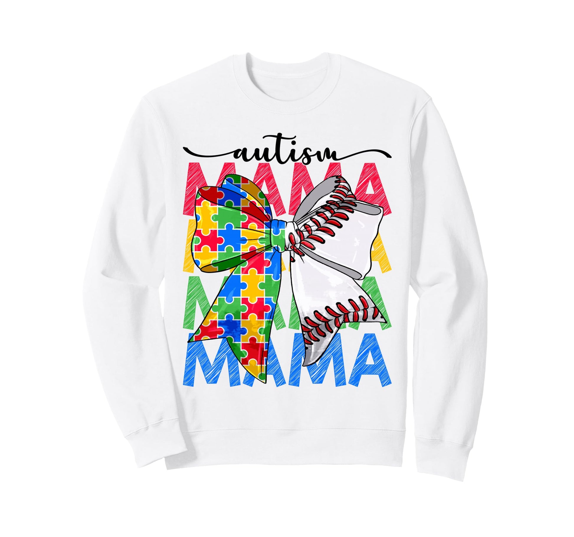 Autism Mama Autism Awareness Sweatshirt - Casual Everyday Wear for Adults - T-Shirt, Sweatshirt, Hoodie