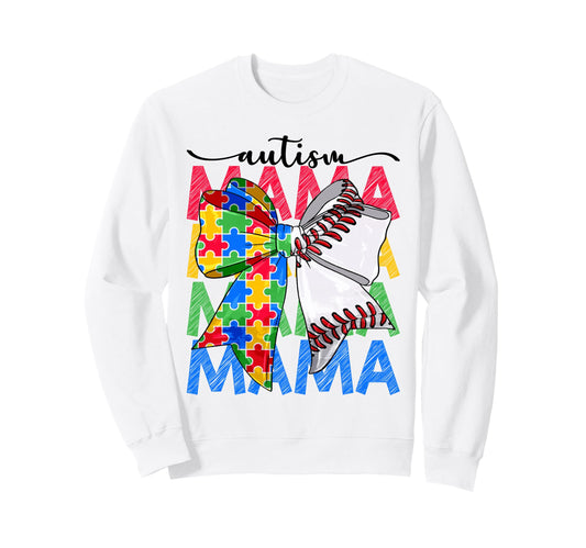 Autism Mama Autism Awareness Sweatshirt - Casual Everyday Wear for Adults - T-Shirt, Sweatshirt, Hoodie
