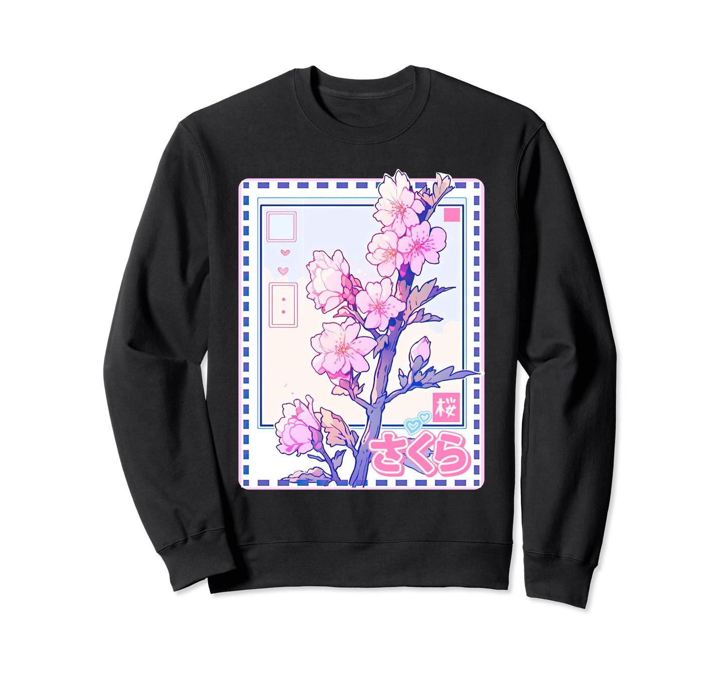 Y2K Sakura Flower Sweatshirt - Casual Everyday Wear Men Women - T-Shirt, Sweatshirt, Hoodie