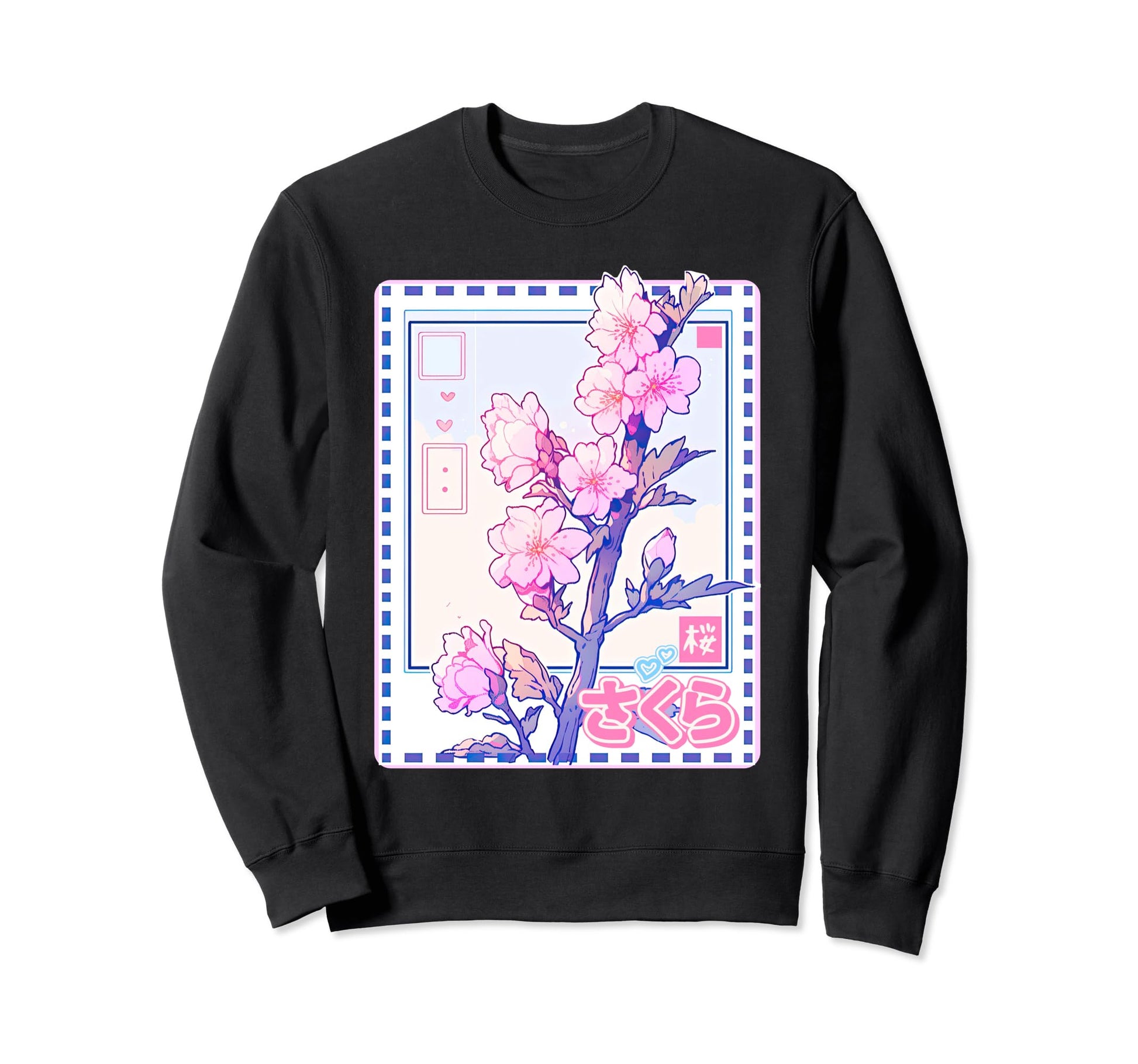 Y2K Sakura Flower Sweatshirt - Casual Everyday Wear Men Women - T-Shirt, Sweatshirt, Hoodie