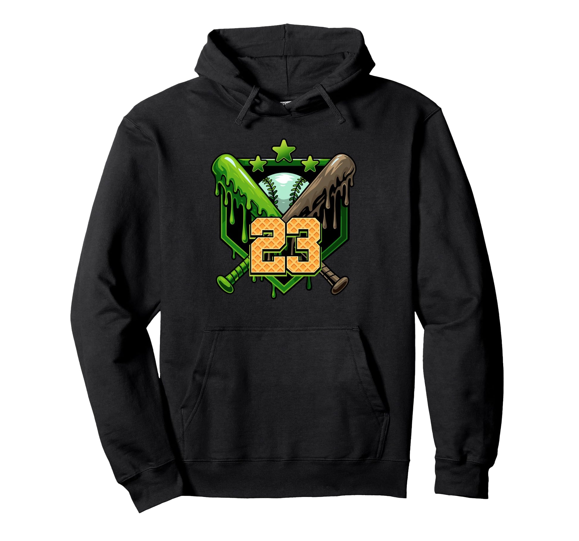 Baseball Drip 23Rd Birthday Ice Hoodie - Casual Everyday Wear for Adults - T-Shirt, Sweatshirt, Hoodie