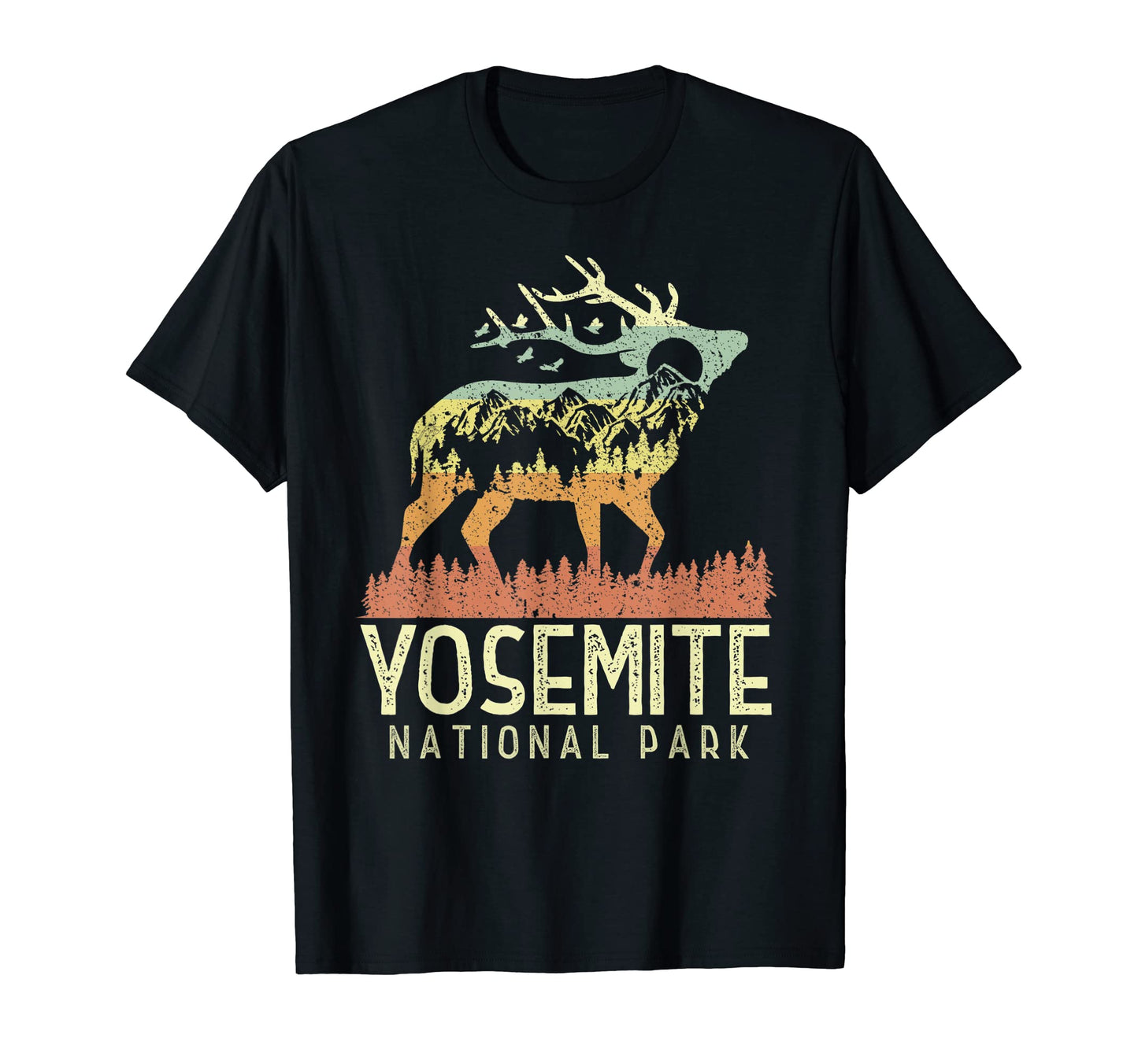 Yosemite National Park Mountain Gift T-Shirt - Custom Art Print Unisex - T-Shirt, Sweatshirt, Hoodie