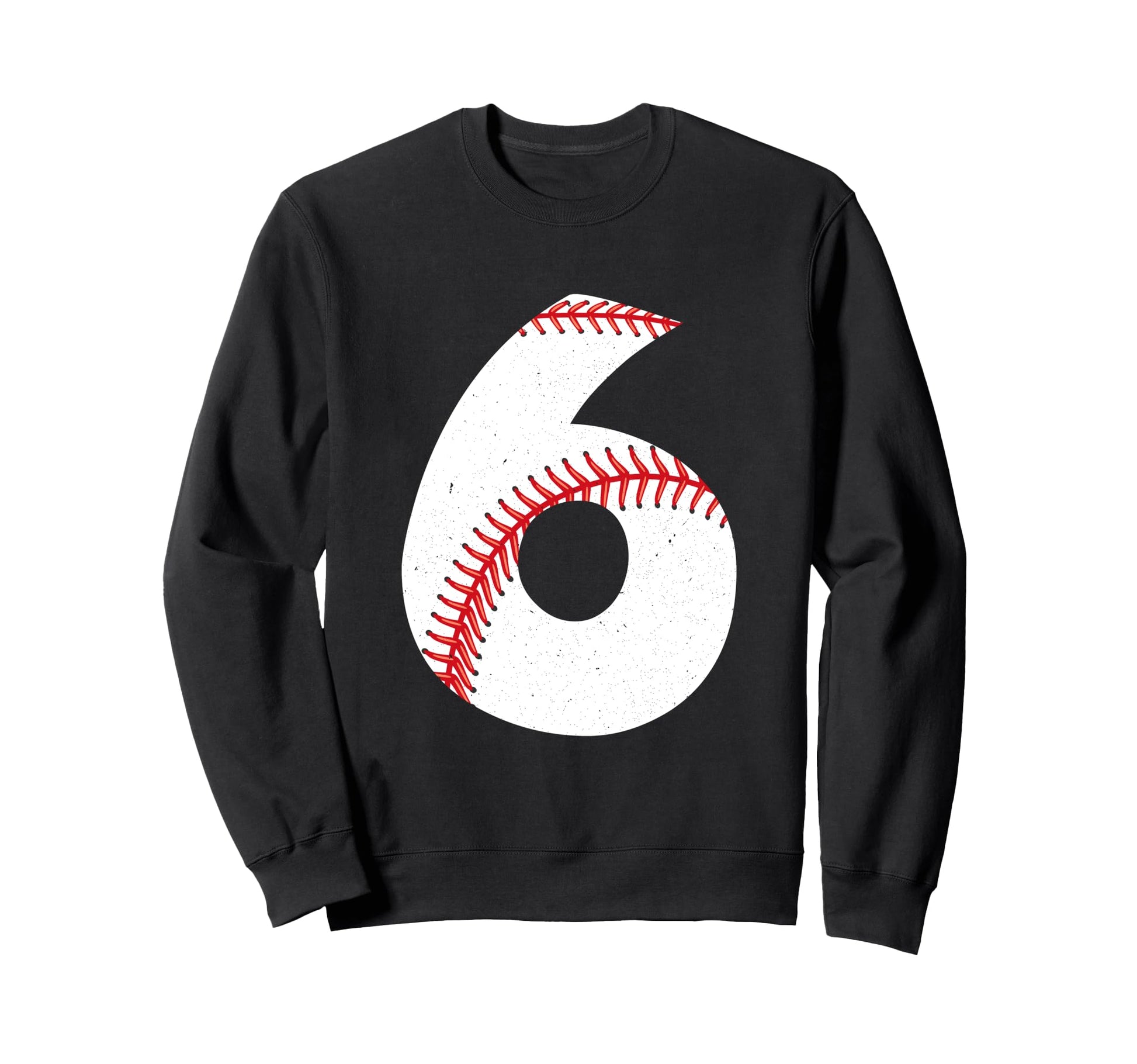 6 Year Old Baseball Birthday Sweatshirt - Minimalist Print Unisex - T-Shirt, Sweatshirt, Hoodie