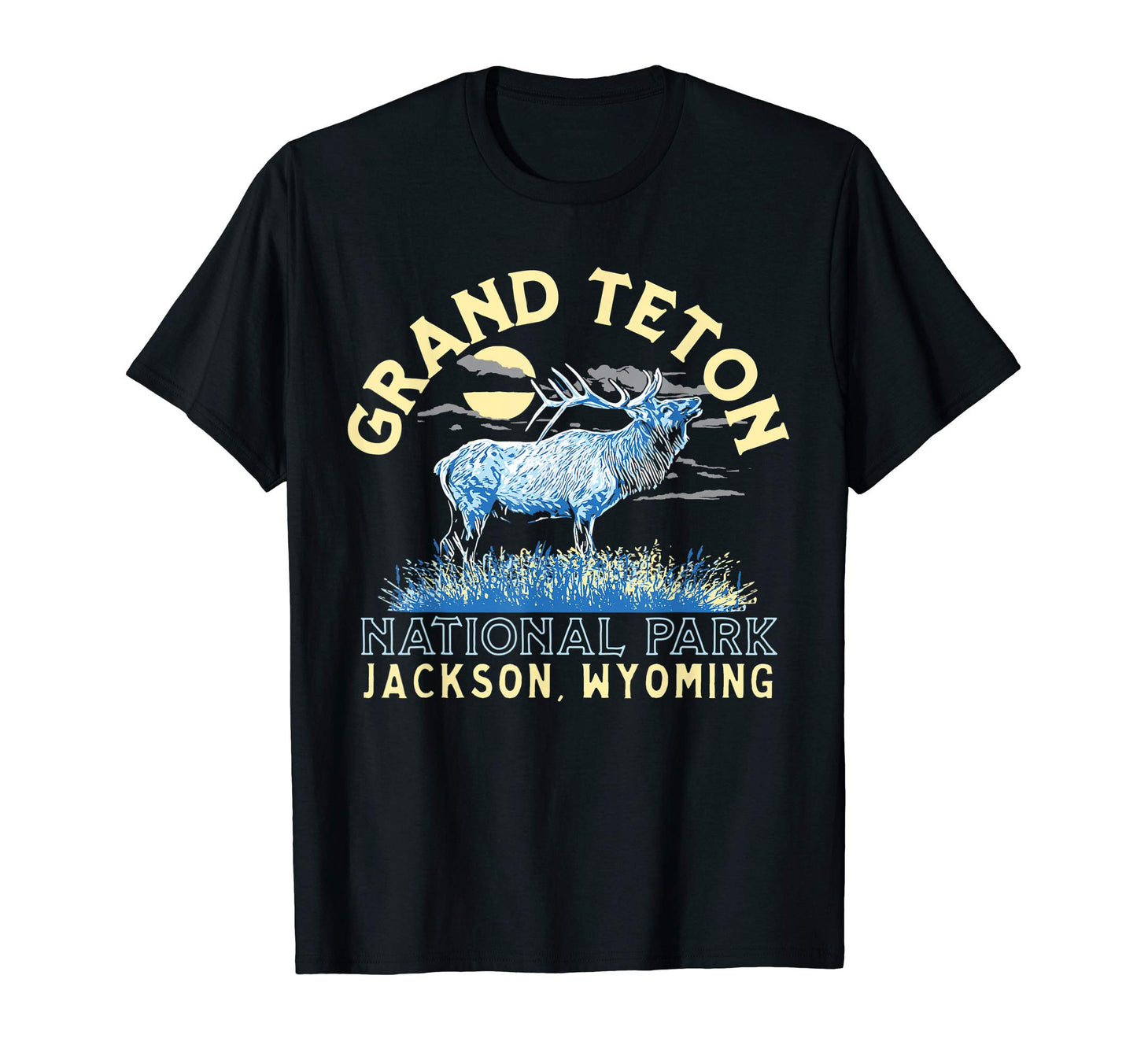 Elk Bugling Grand Teton National Park T-Shirt - Streetwear Style Unisex - T-Shirt, Sweatshirt, Hoodie