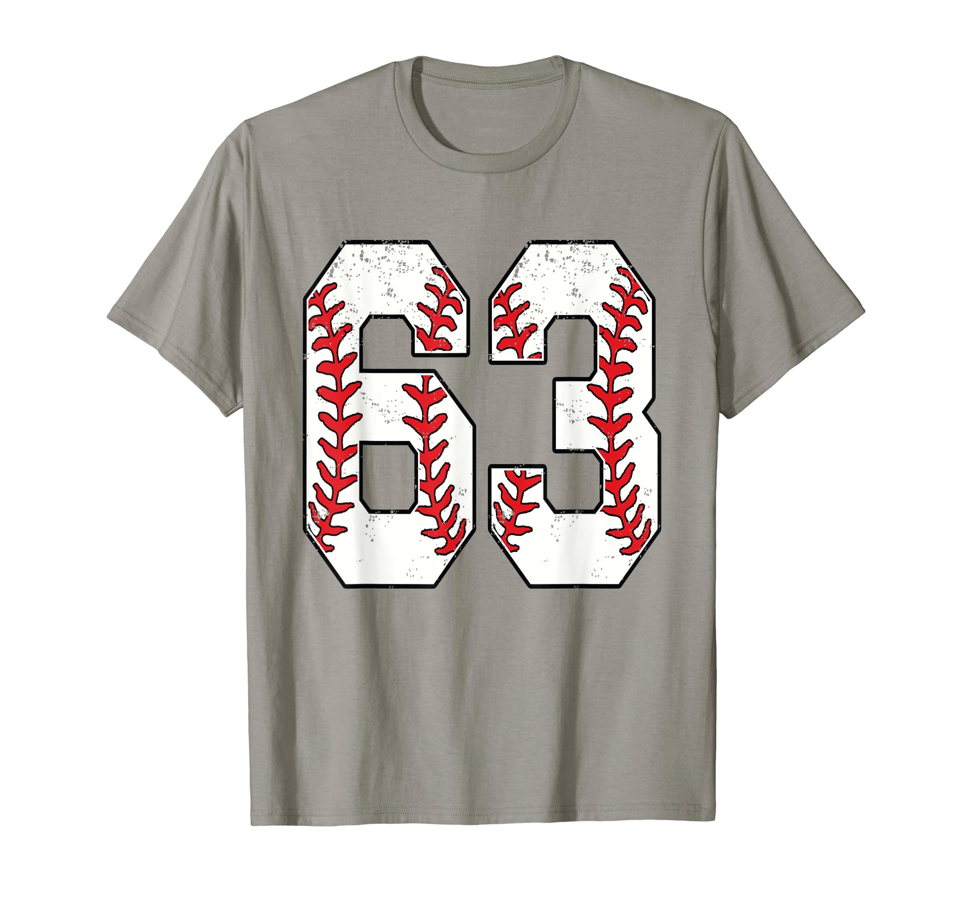 Number 63 Baseball 63 Jersey Number T-Shirt - Graphic Print for Adults - T-Shirt, Sweatshirt, Hoodie