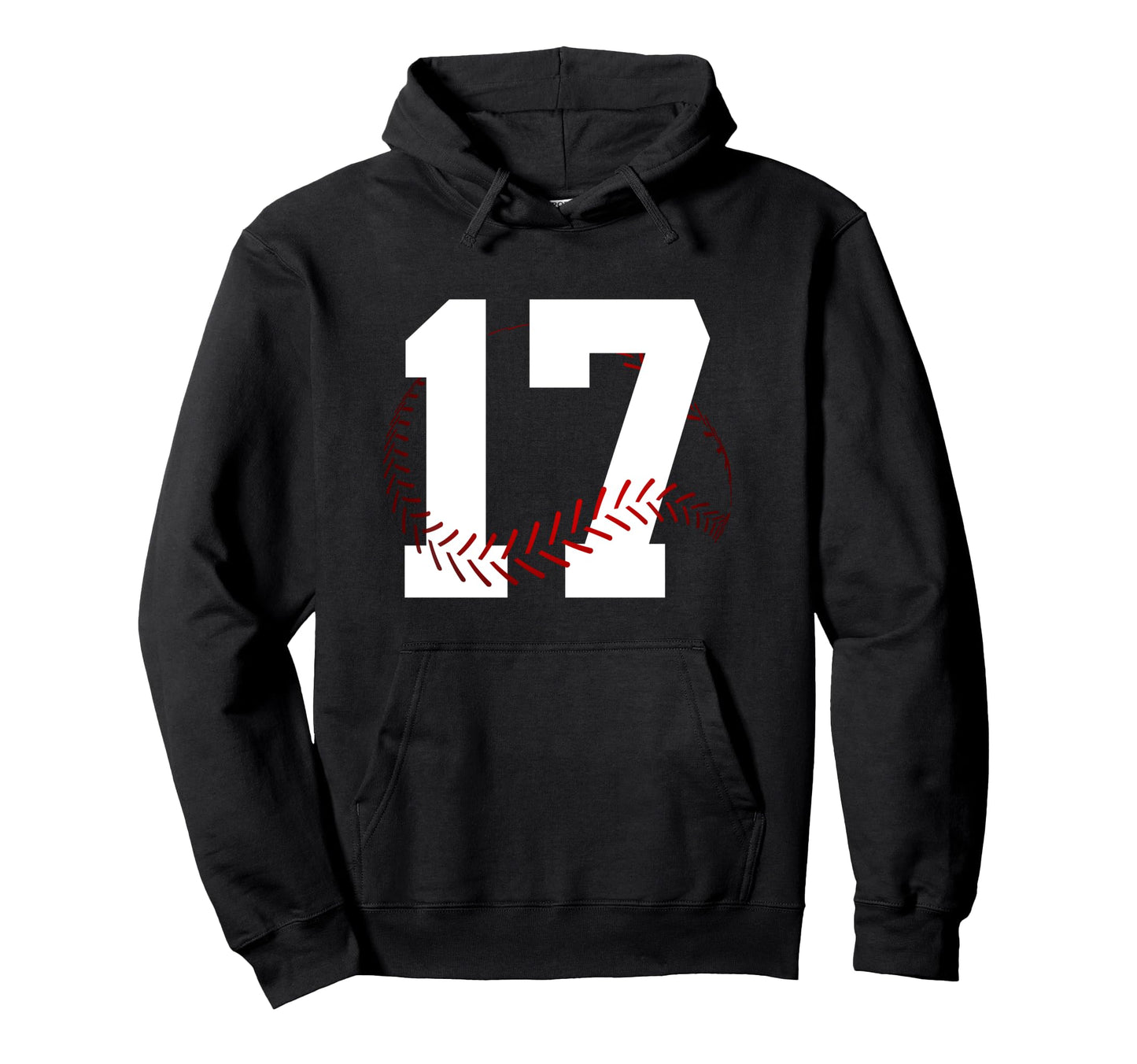 Number 17 Years Baseball 17Th Hoodie - Casual Everyday Wear Men Women - T-Shirt, Sweatshirt, Hoodie