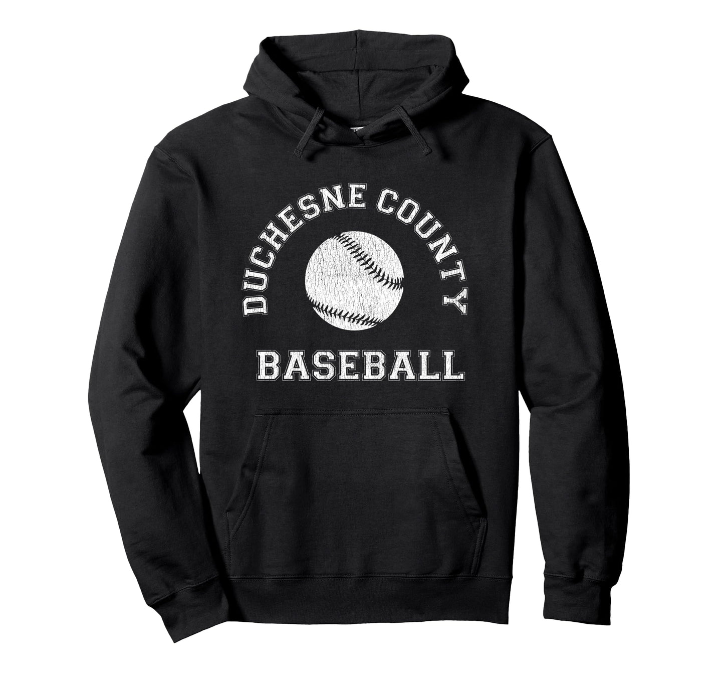 Duchesne County Baseball Distressed Hoodie - Streetwear Style Men Women - T-Shirt, Sweatshirt, Hoodie