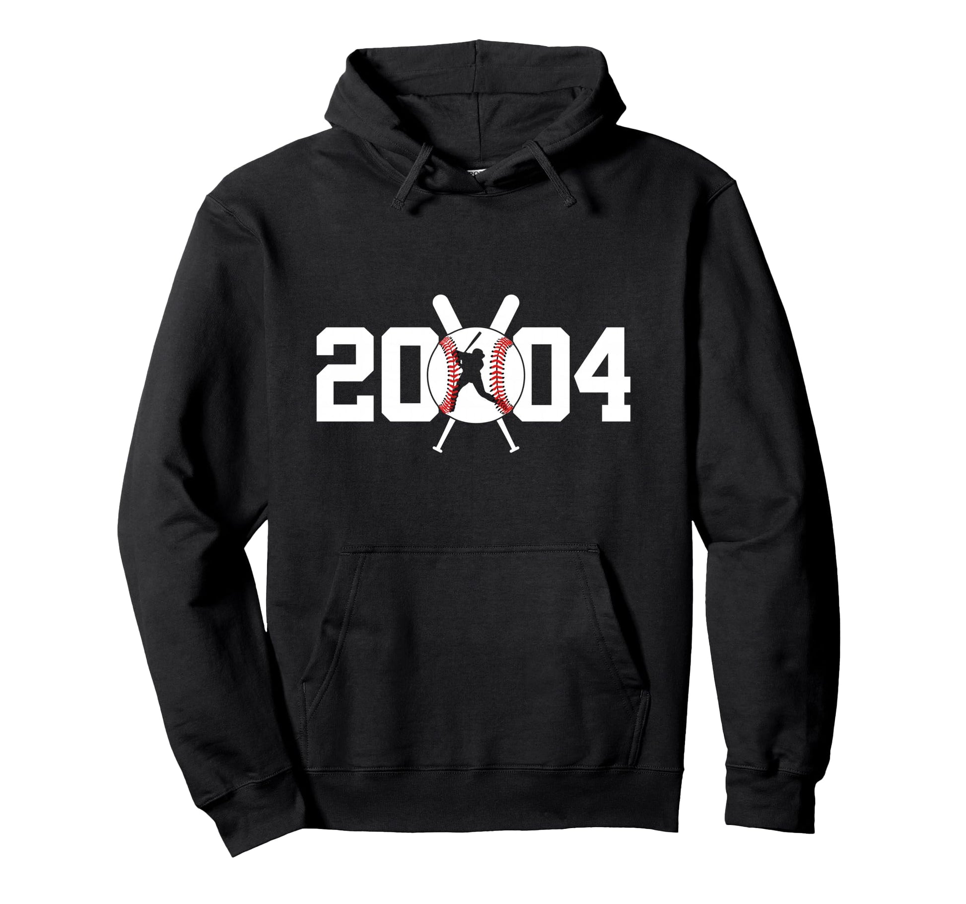 2004 Baseball 22Nd Birthday Hoodie - Casual Everyday Wear Men Women - T-Shirt, Sweatshirt, Hoodie