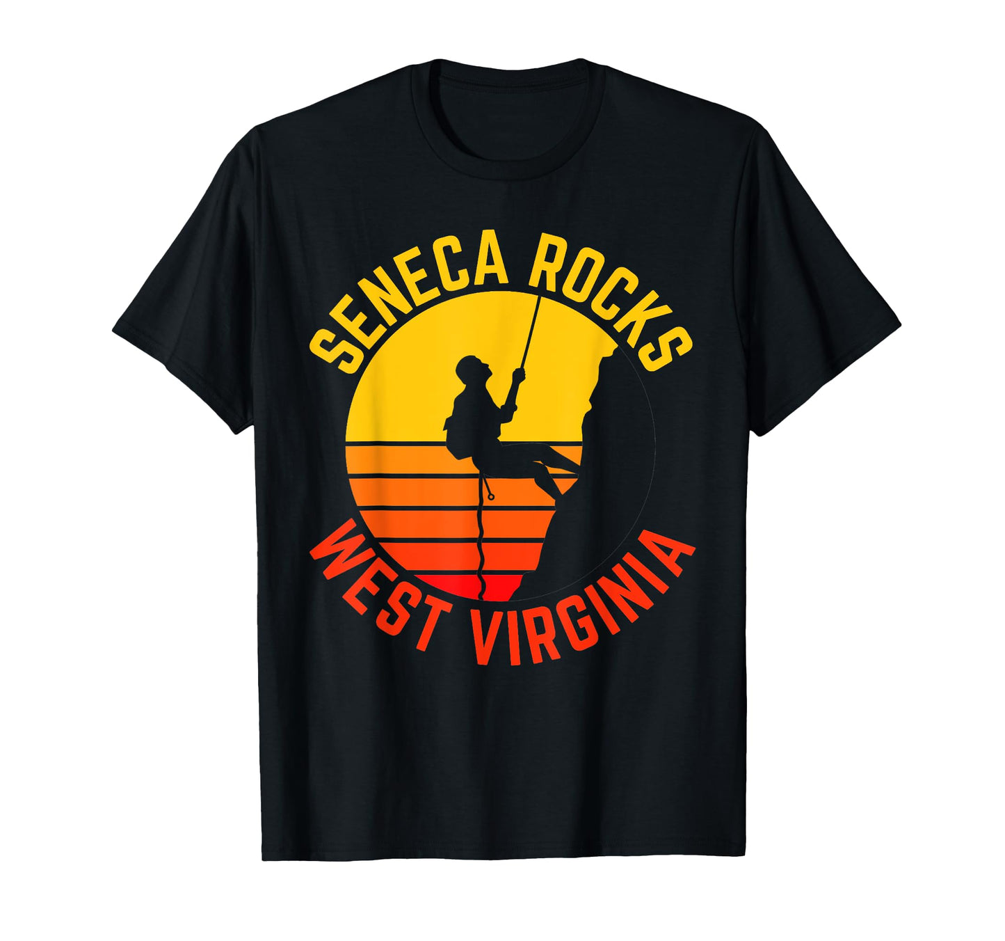 Seneca Rocks West Virginia Rock T-Shirt - Fun Novelty Design Unisex - T-Shirt, Sweatshirt, Hoodie
