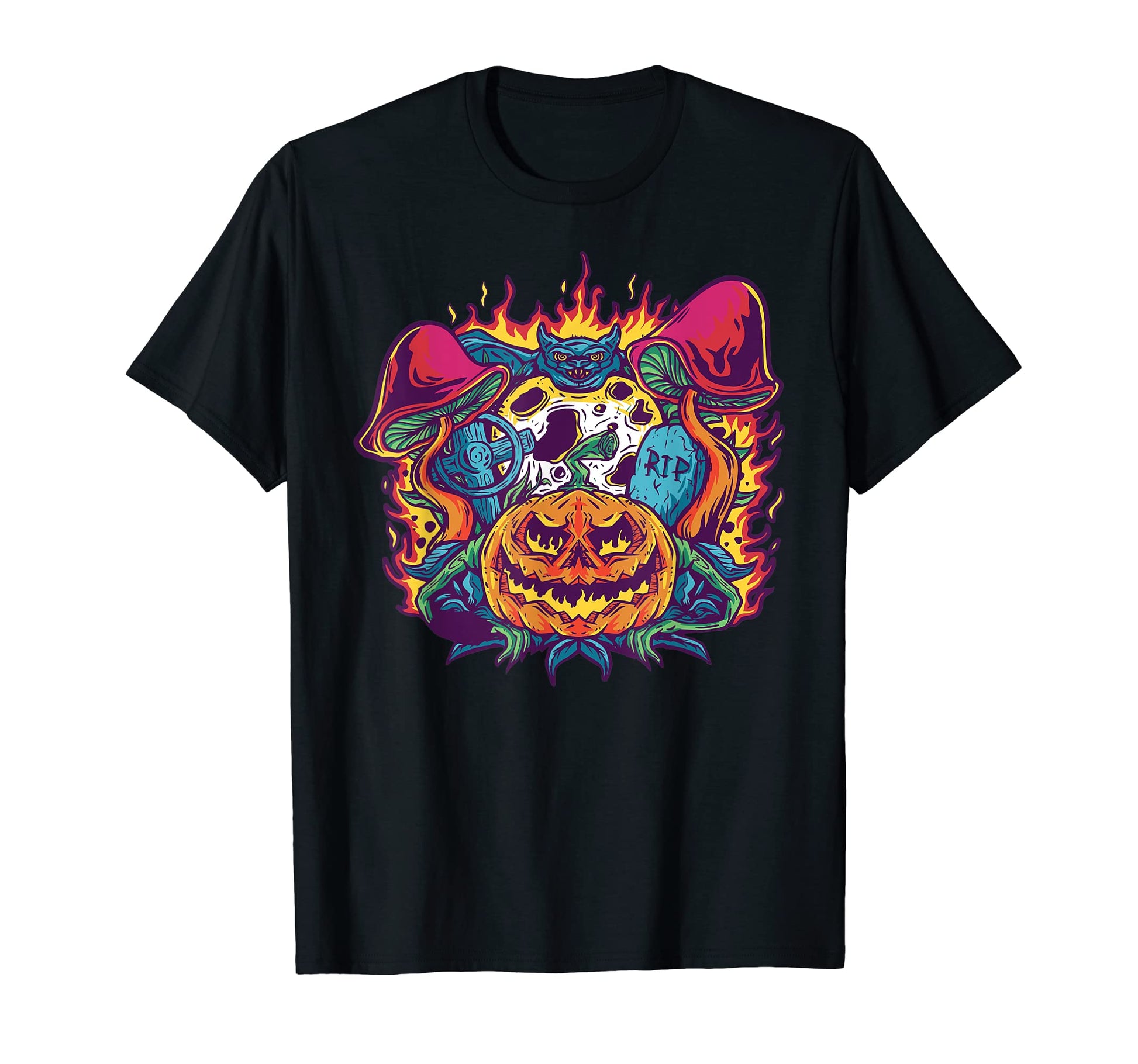 Psychedelic Halloween Costume Lazy 60S T-Shirt - Graphic Print for Adults - T-Shirt, Sweatshirt, Hoodie