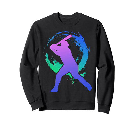 Baseball Fan 80S 90S Sweatshirt - Fun Novelty Design for Adults - T-Shirt, Sweatshirt, Hoodie