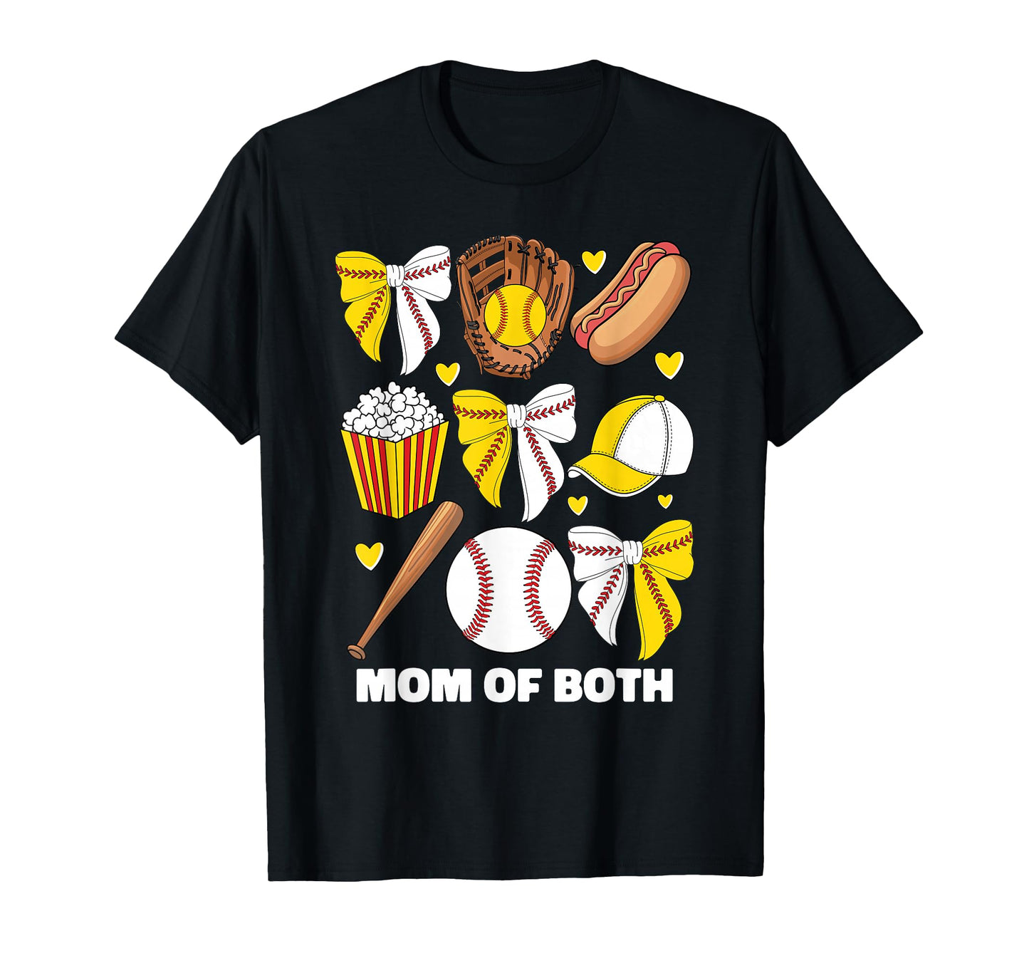 Mom Both Baseball And Softball Mom T-Shirt - Streetwear Style Men Women - T-Shirt, Sweatshirt, Hoodie