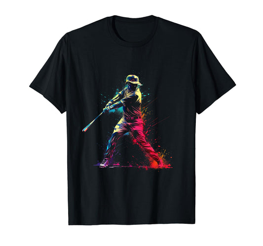 Baseball Bunt Player Home Run Sports T-Shirt - Aesthetic Graphic Men Women - T-Shirt, Sweatshirt, Hoodie