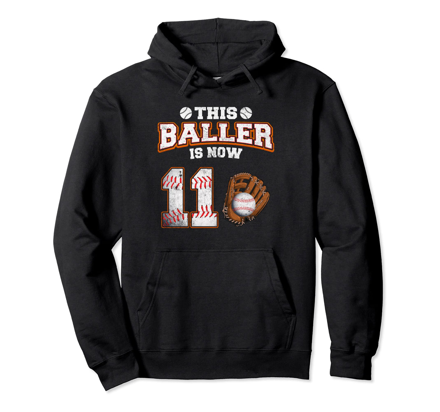 This Baller Is Now 11 Year Old 11Th Hoodie - Aesthetic Graphic Unisex - T-Shirt, Sweatshirt, Hoodie