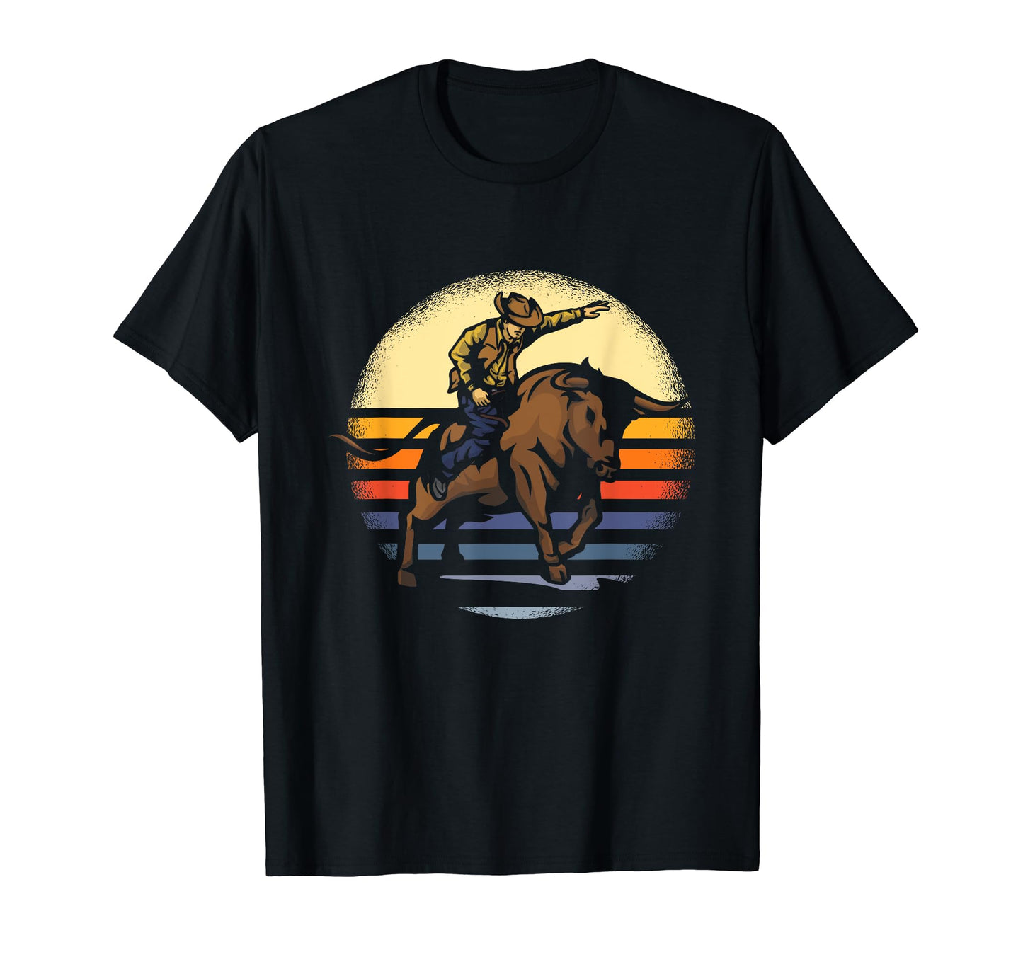 Bull Riding Rodeo Rider Cowboy Western Gift T-Shirt - Unique Graphic Unisex - T-Shirt, Sweatshirt, Hoodie
