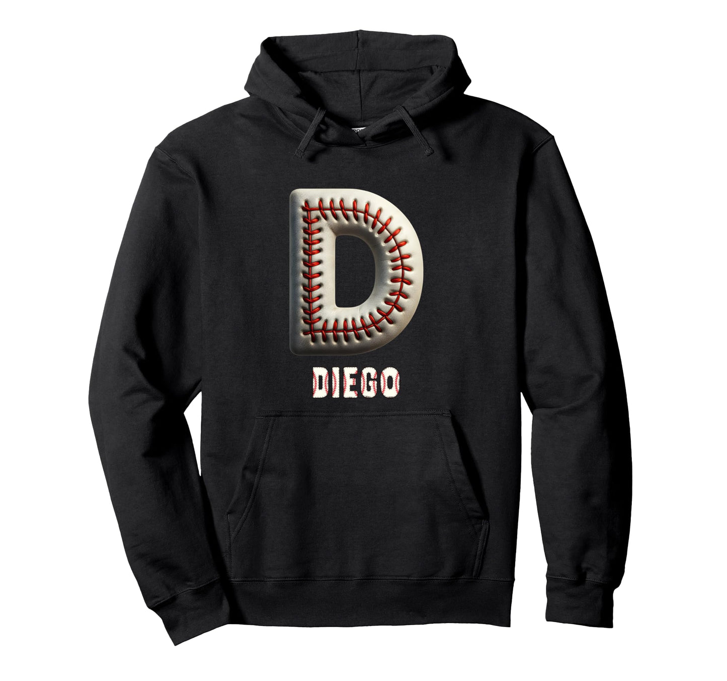 Baseball Home Run Frederik Initial Hoodie - Streetwear Style Men Women - T-Shirt, Sweatshirt, Hoodie