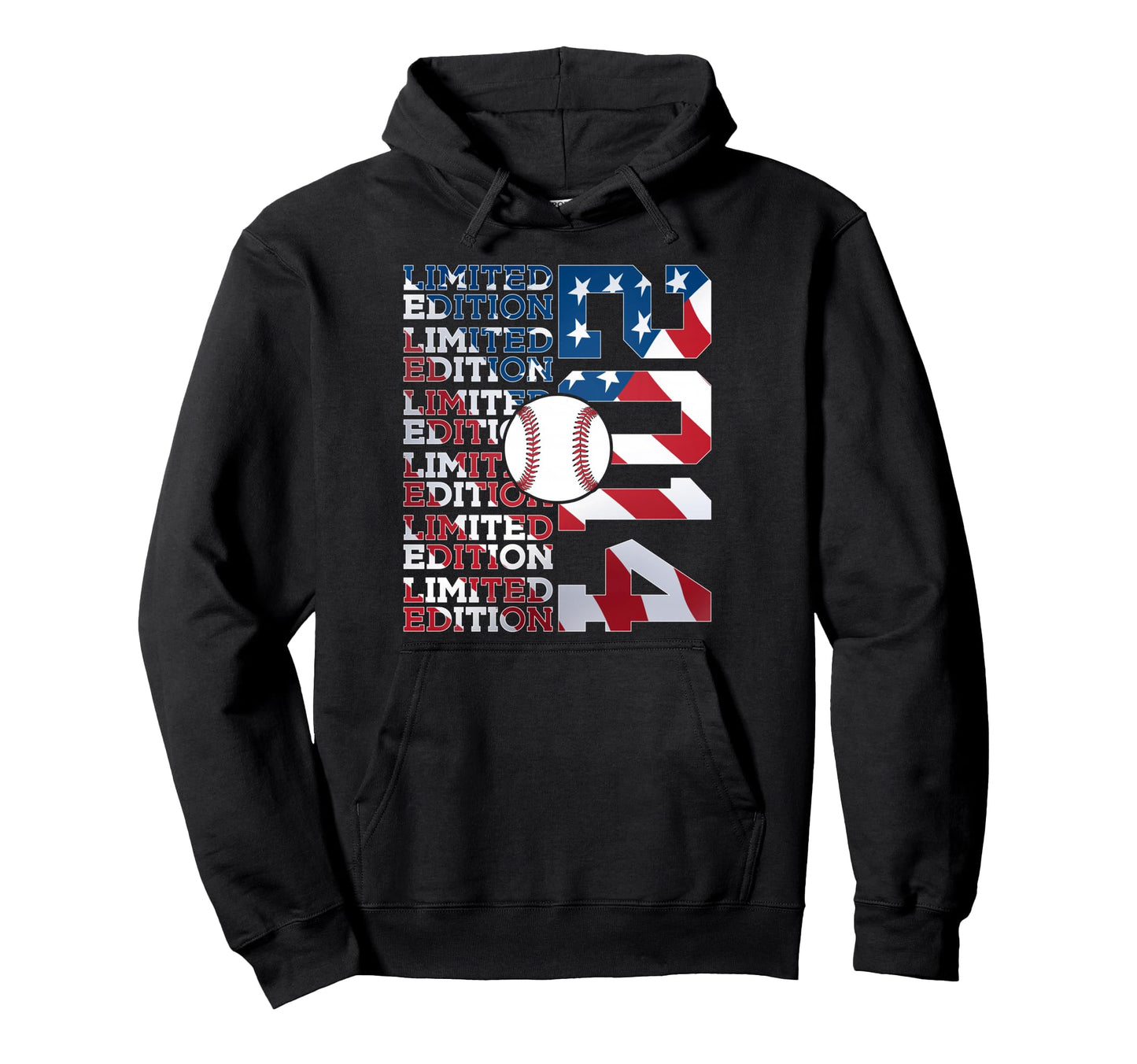 2014 Baseball 12Th Birthday Hoodie - Graphic Print for Adults - T-Shirt, Sweatshirt, Hoodie