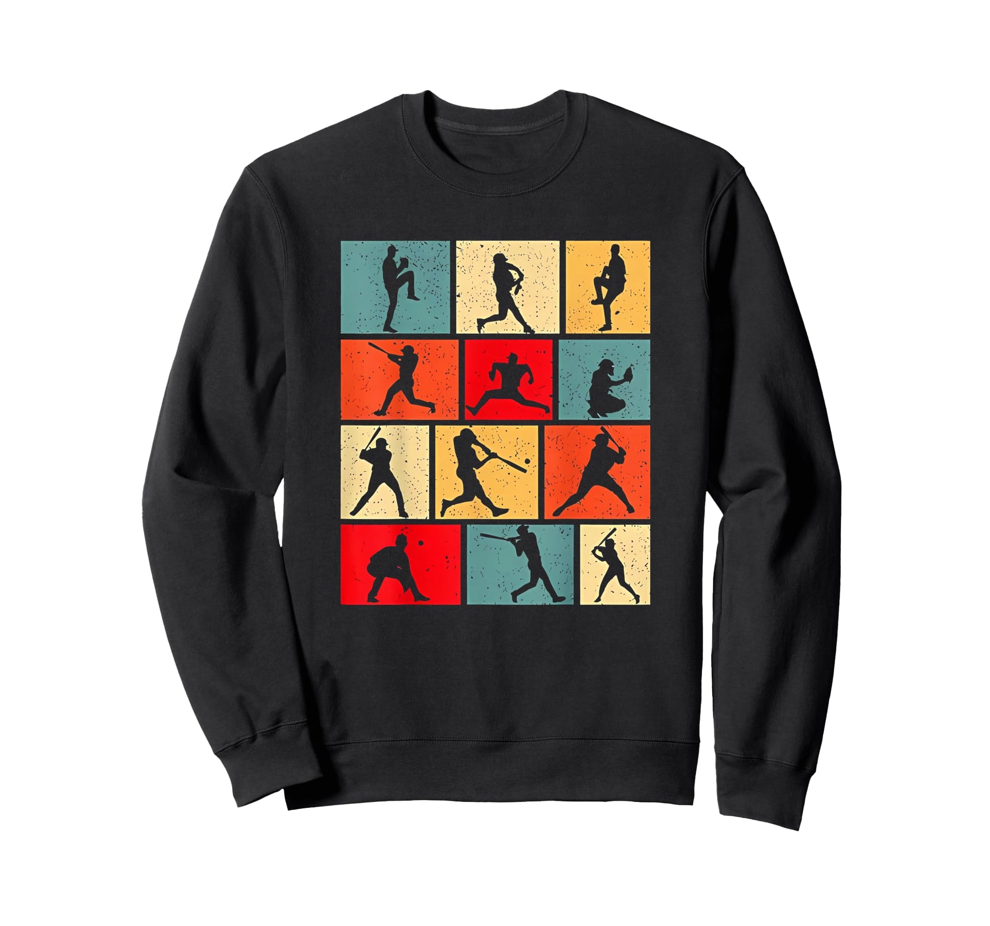 Baseball Motives Colored Sweatshirt - Aesthetic Graphic Unisex - T-Shirt, Sweatshirt, Hoodie