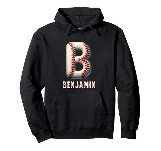 Baseball Home Run Daniel Initial Letter Hoodie - Unique Graphic for Adults - T-Shirt, Sweatshirt, Hoodie