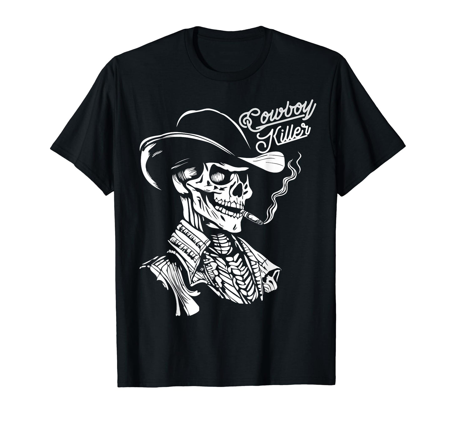 Cowboy Killer Skull Western T-Shirt - Graphic Print Men Women - T-Shirt, Sweatshirt, Hoodie