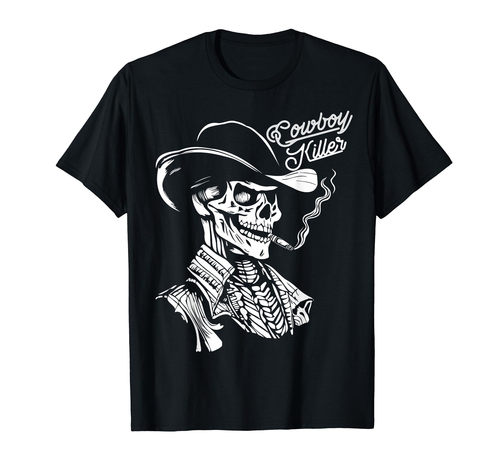 Cowboy Killer Skull Western T-Shirt - Graphic Print Men Women - T-Shirt, Sweatshirt, Hoodie