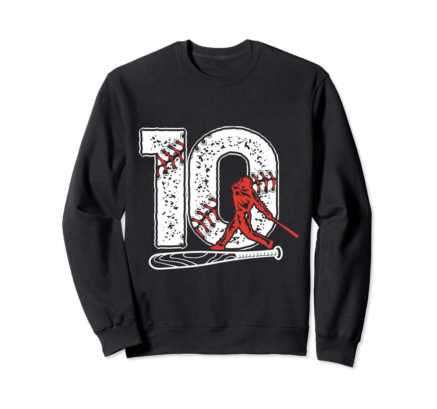 Baseball Birthday 10Th Birthday Party Sweatshirt - Custom Art Print Unisex - T-Shirt, Sweatshirt, Hoodie