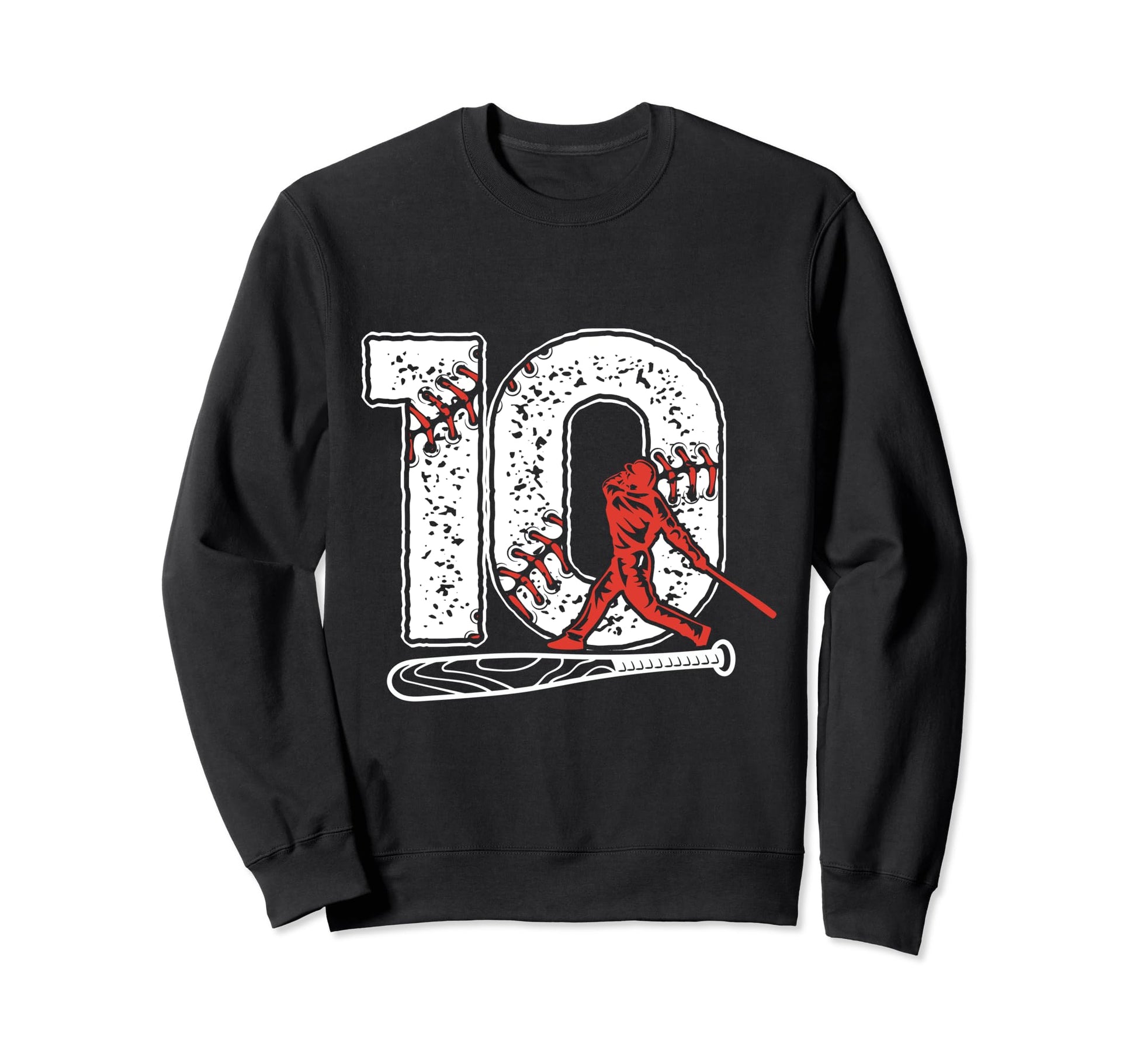 Baseball Birthday 10Th Birthday Party Sweatshirt - Custom Art Print Unisex - T-Shirt, Sweatshirt, Hoodie