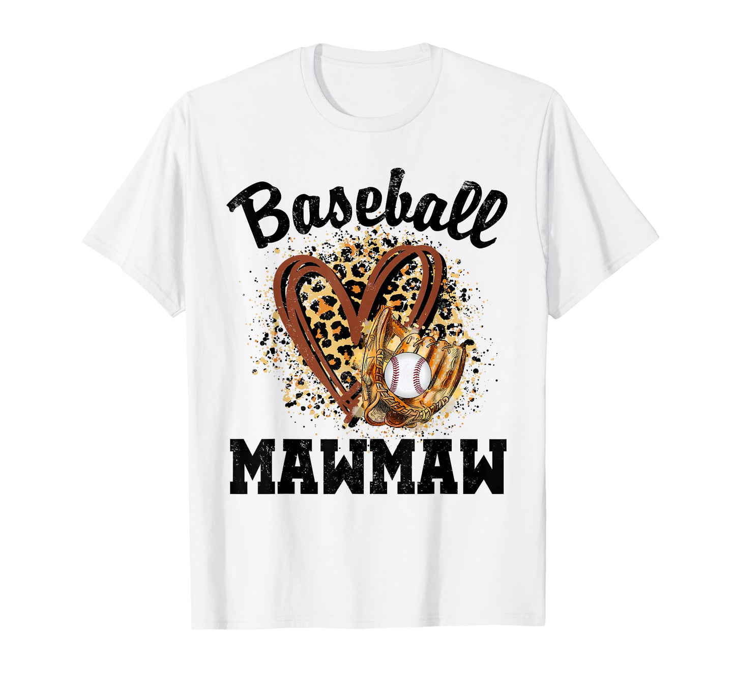 Leopard Heart Baseball Sweatshirt - Casual Everyday Wear for Adults - T-Shirt, Sweatshirt, Hoodie