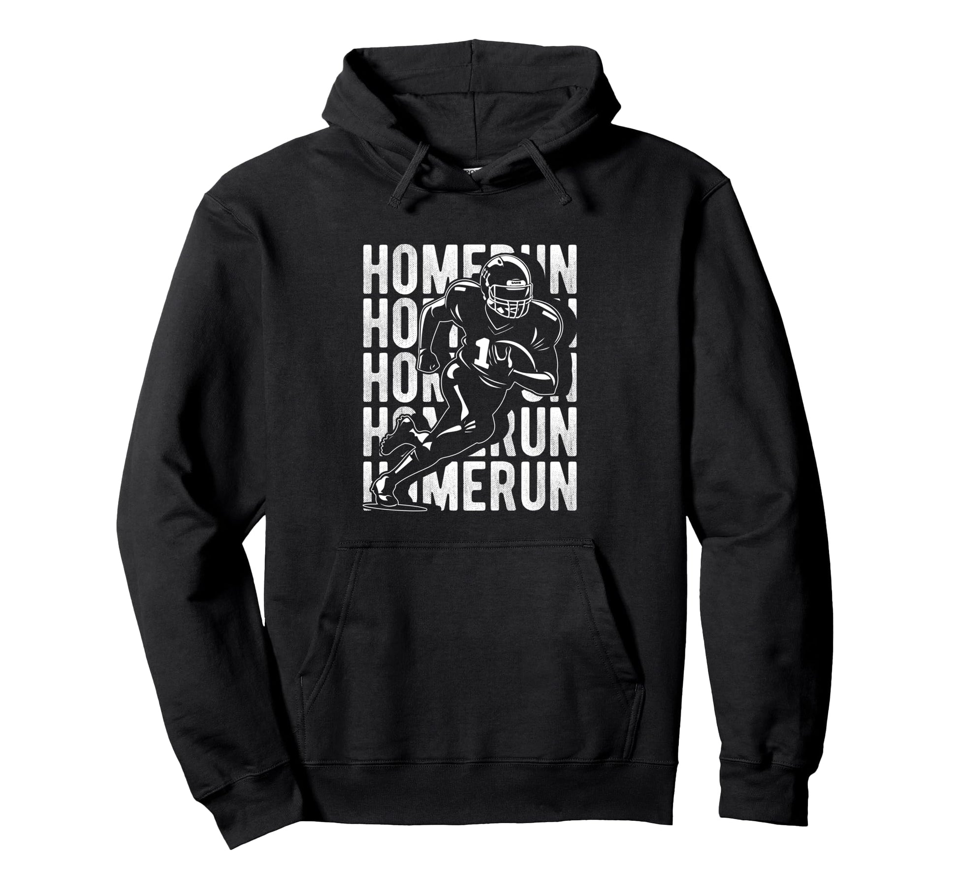 Homerun Football Player Hoodie - Trendy Graphic Unisex - T-Shirt, Sweatshirt, Hoodie