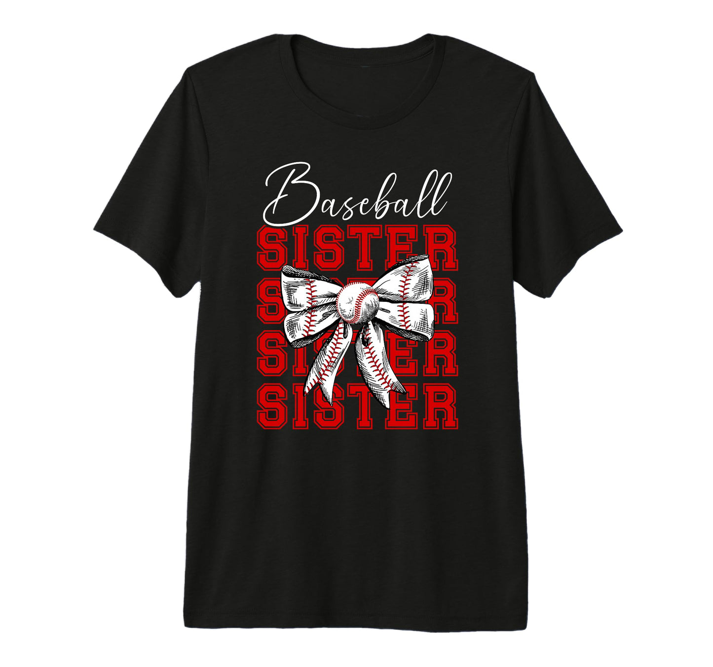 Baseball Sister Baseball Player T-Shirt - Trendy Graphic for Adults - T-Shirt, Sweatshirt, Hoodie
