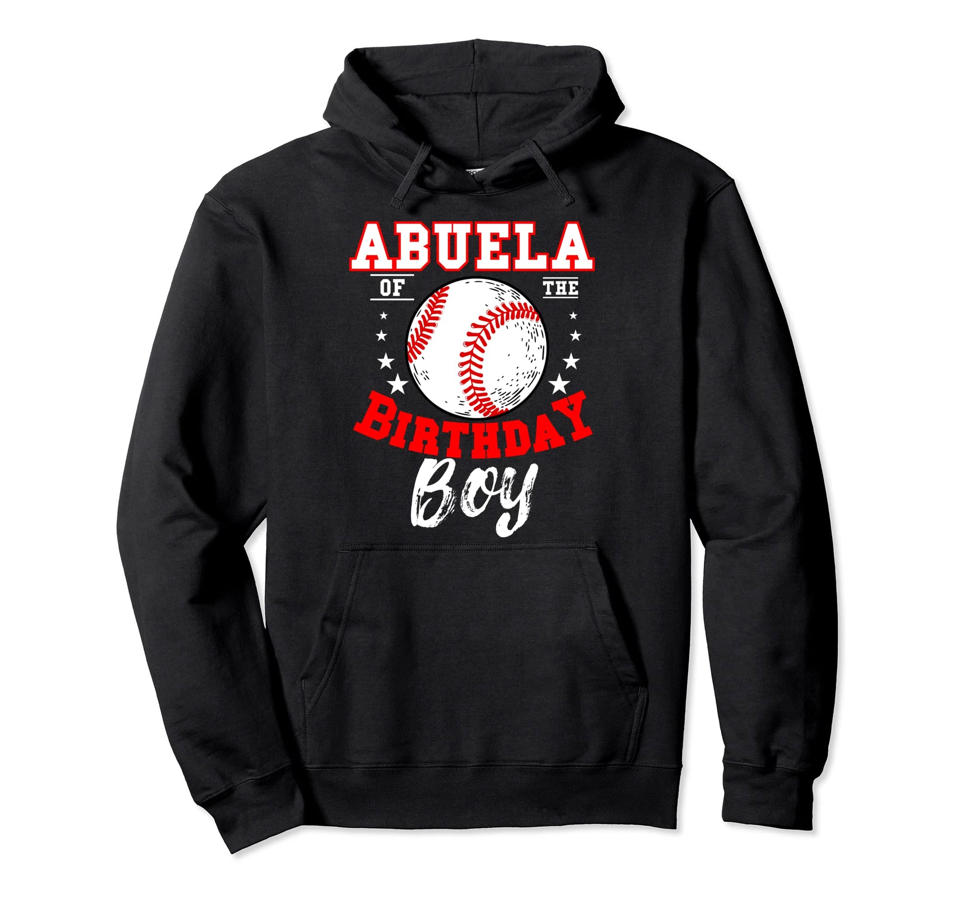 Abuela Birthday Baseball Theme Bday Hoodie - Graphic Print for Adults - T-Shirt, Sweatshirt, Hoodie