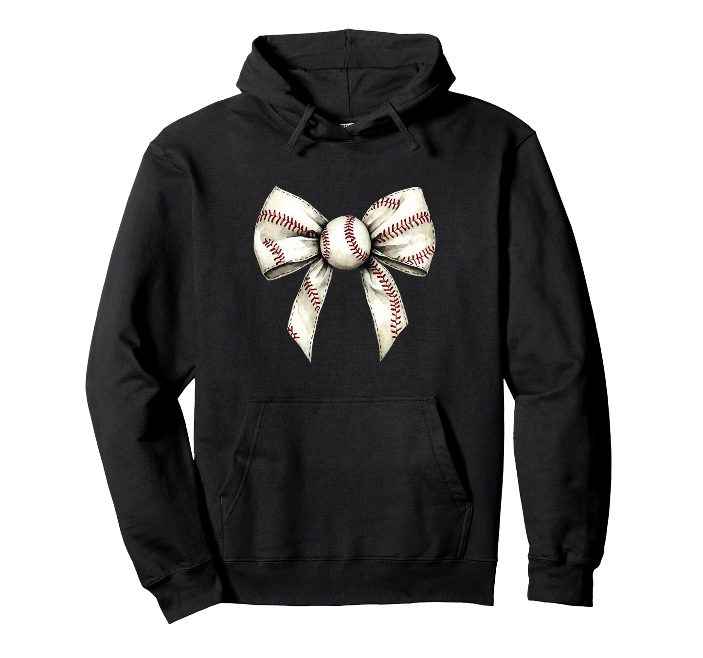 Baseball Coquette Bow Baseball Mom Hoodie - Trendy Graphic Men Women - T-Shirt, Sweatshirt, Hoodie