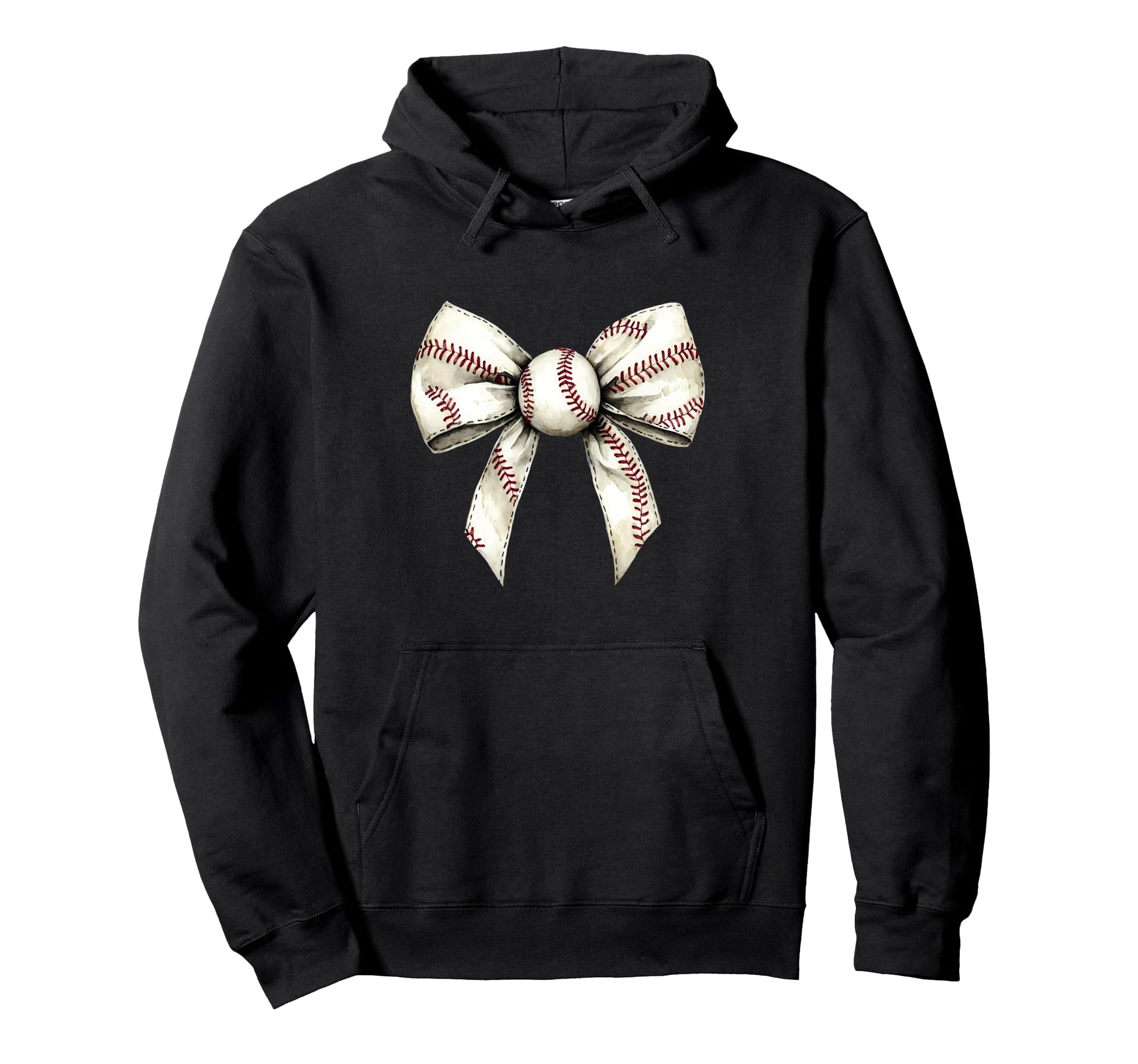 Baseball Coquette Bow Baseball Mom Hoodie - Trendy Graphic Men Women - T-Shirt, Sweatshirt, Hoodie