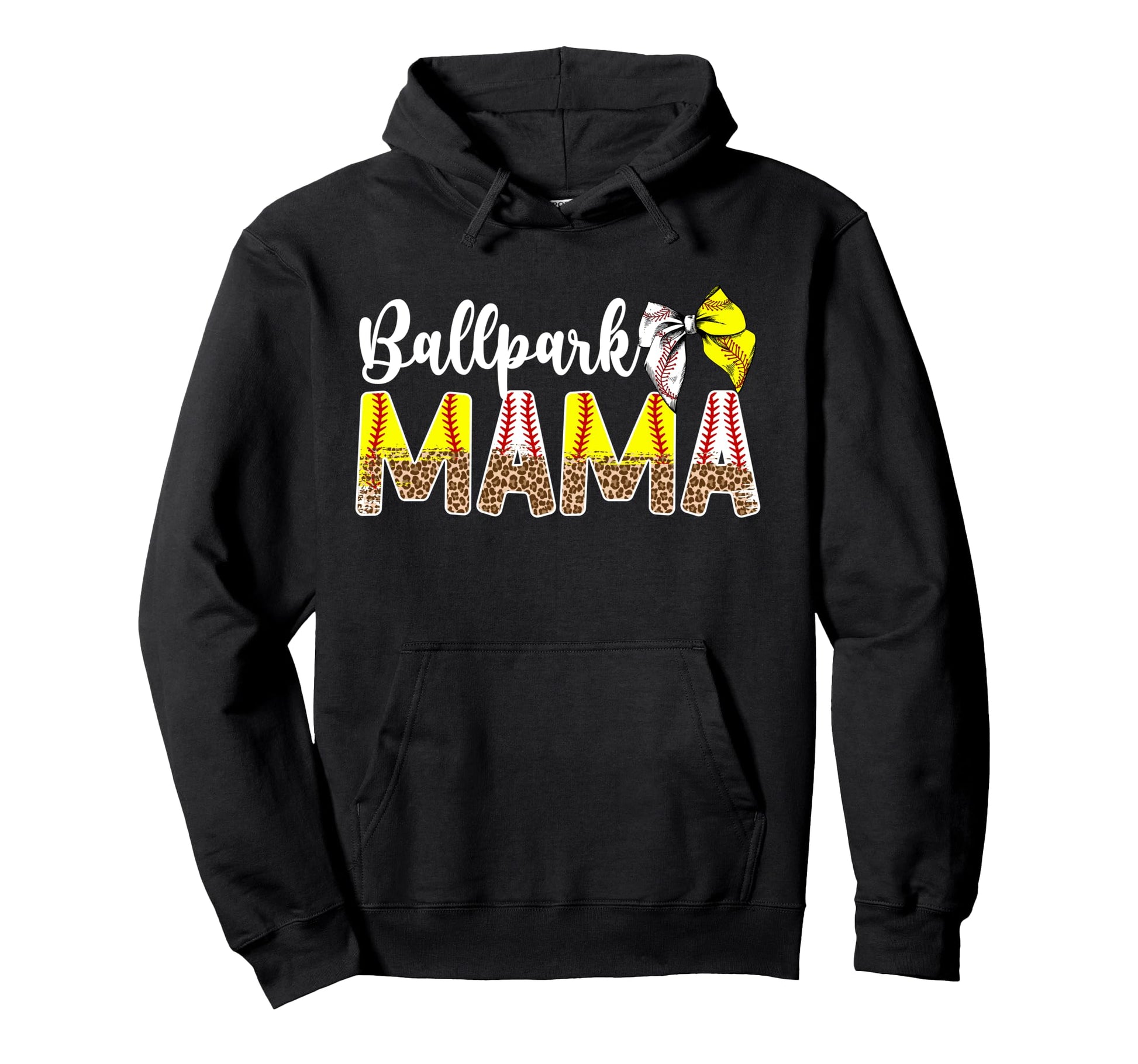 Ballpark Mama Coquette Softball Hoodie - Custom Art Print Men Women - T-Shirt, Sweatshirt, Hoodie