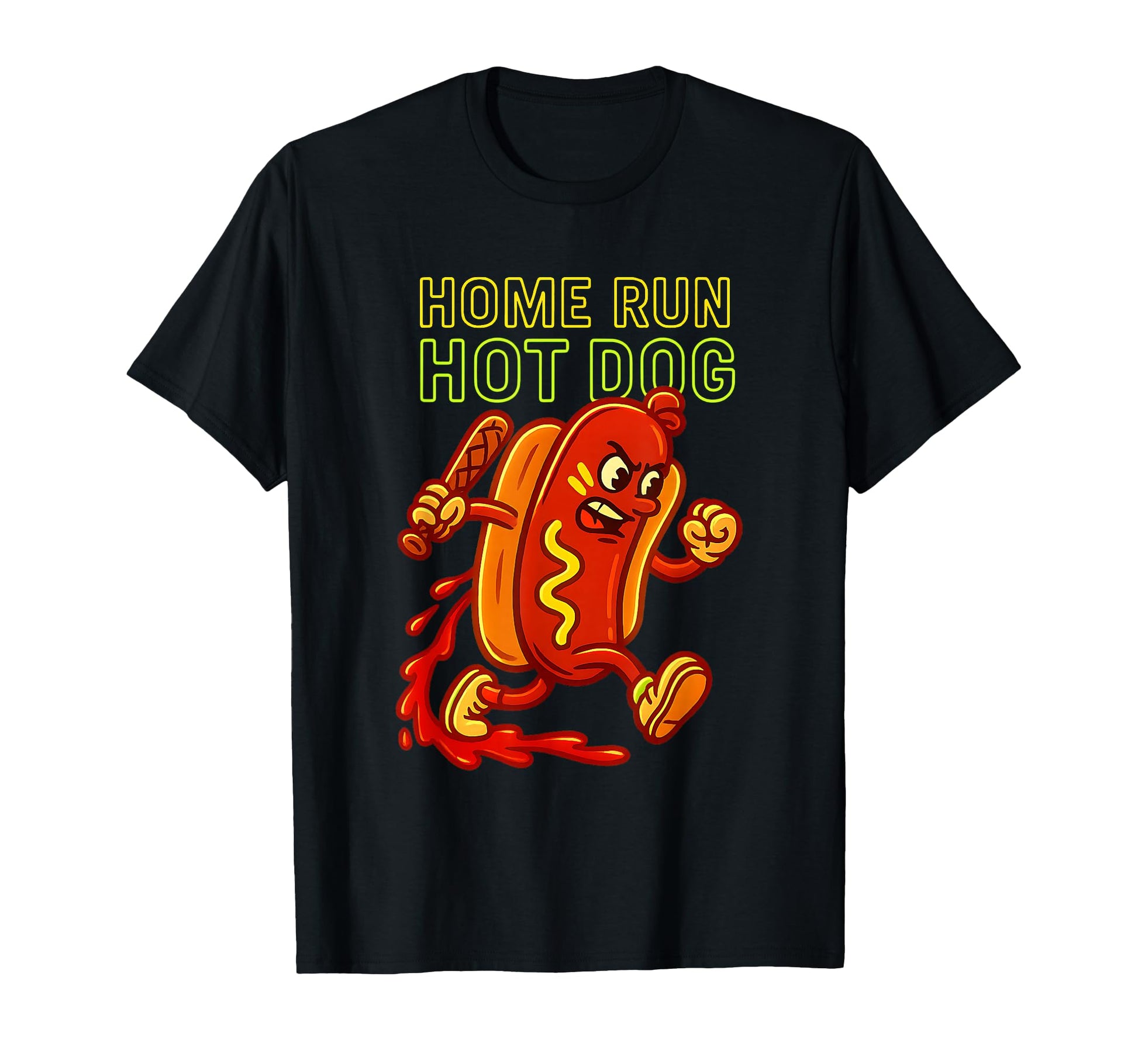 Dripping Ketchup Baseball Drip Funny T-Shirt - Aesthetic Graphic Unisex - T-Shirt, Sweatshirt, Hoodie