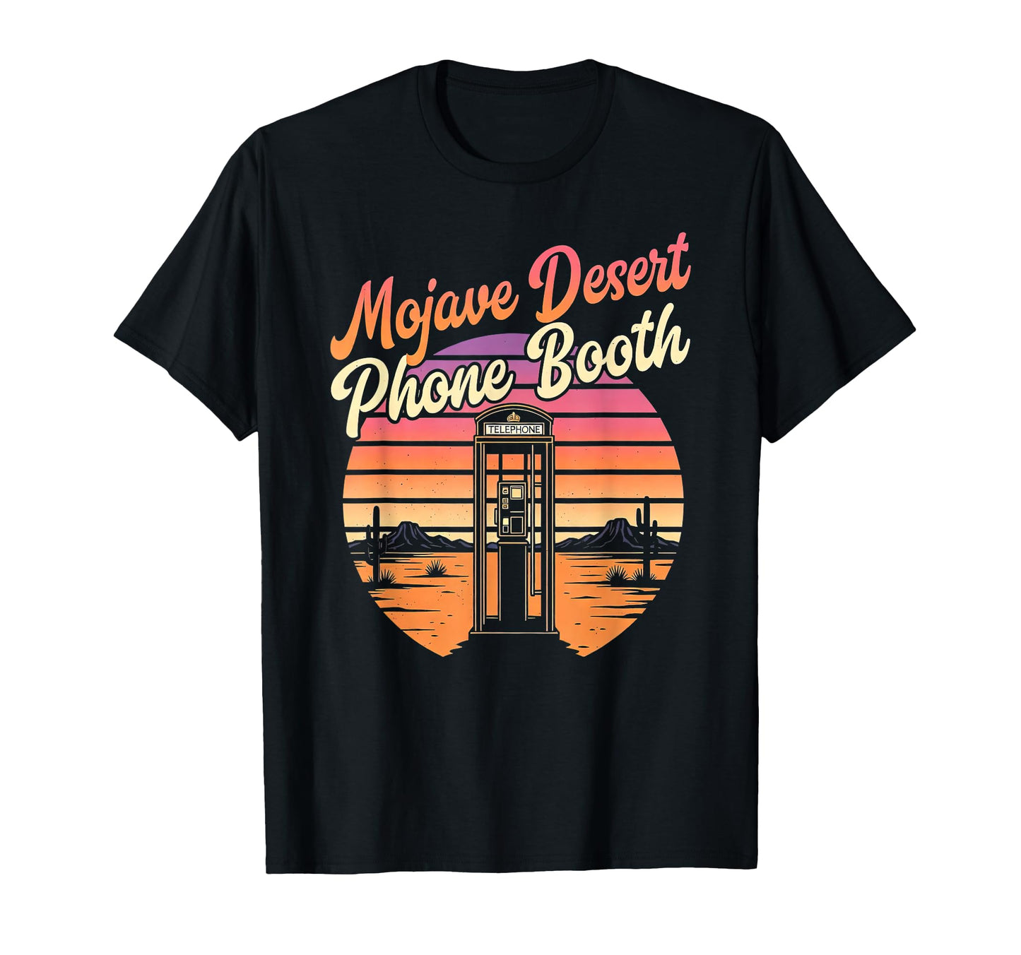 Mojave Desert Phone Booth 80S T-Shirt - Unique Graphic for Adults - T-Shirt, Sweatshirt, Hoodie