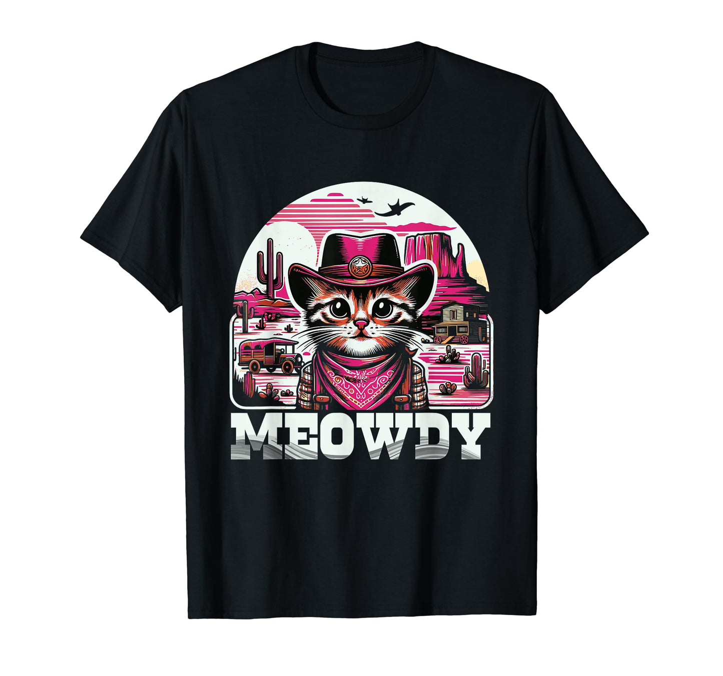 Meowdy Country Cowboy Western Cat T-Shirt - Streetwear Style for Adults - T-Shirt, Sweatshirt, Hoodie